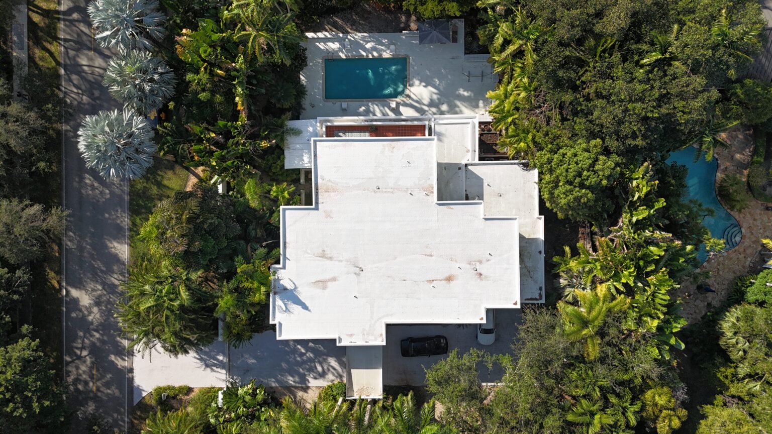 Flat roofing project in South Florida