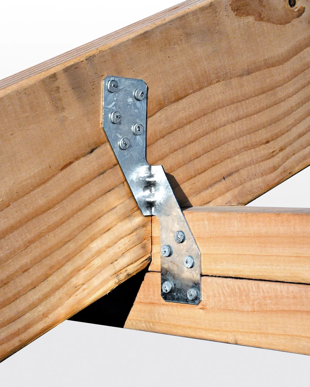 Metal hurricane strap connector