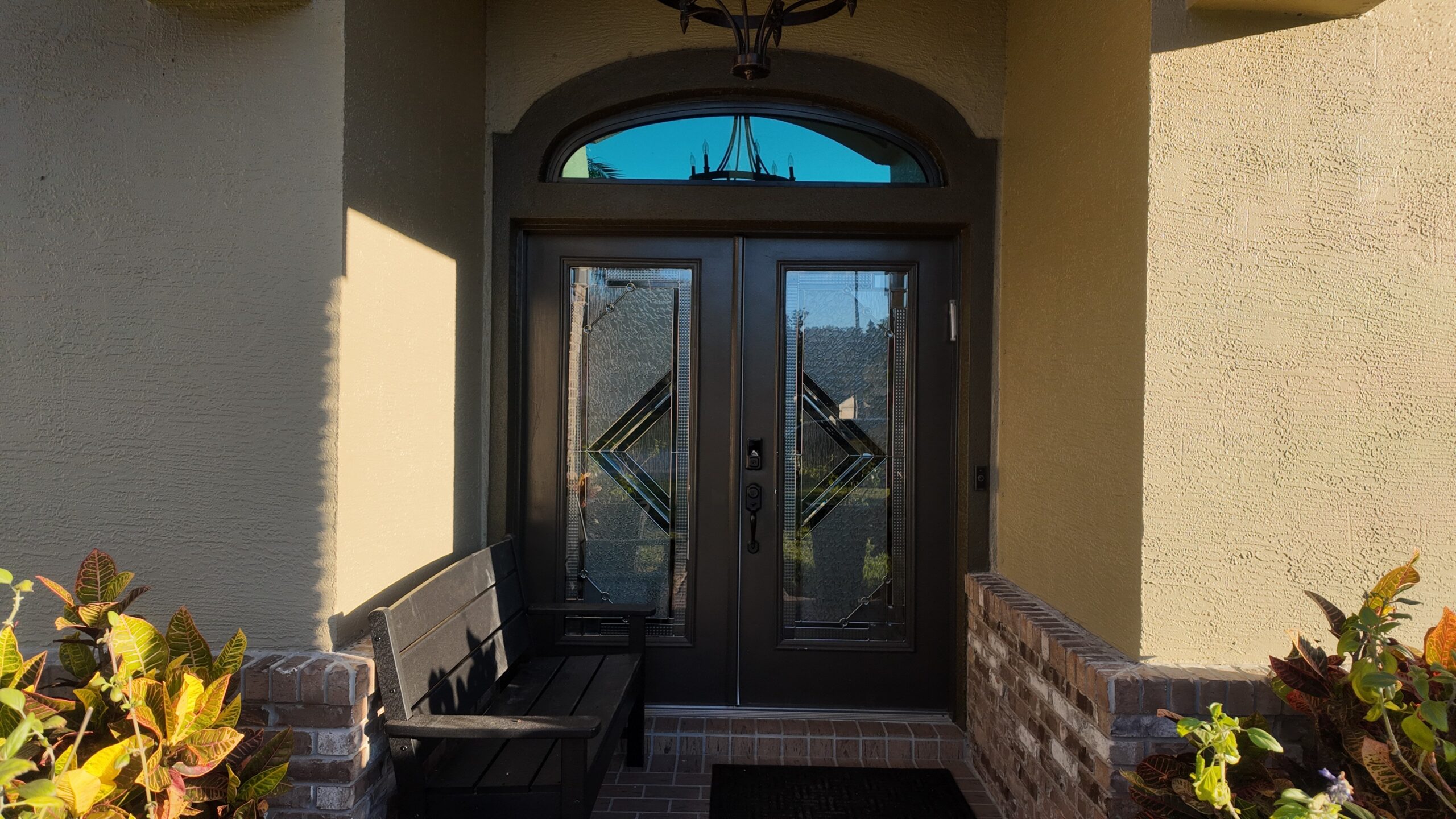 Completed door installation in Tampa by Bigfoot Windows & Roofing