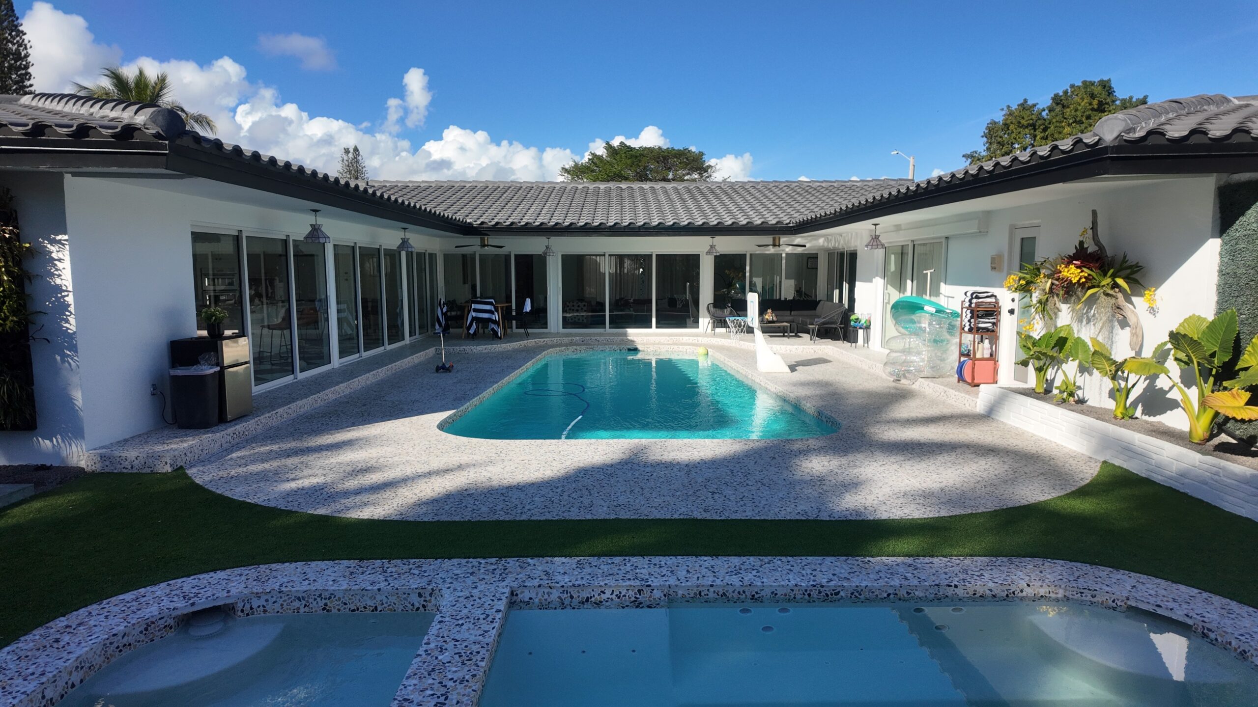 Completed home exterior in Palmetto Bay by Bigfoot Windows & Roofing