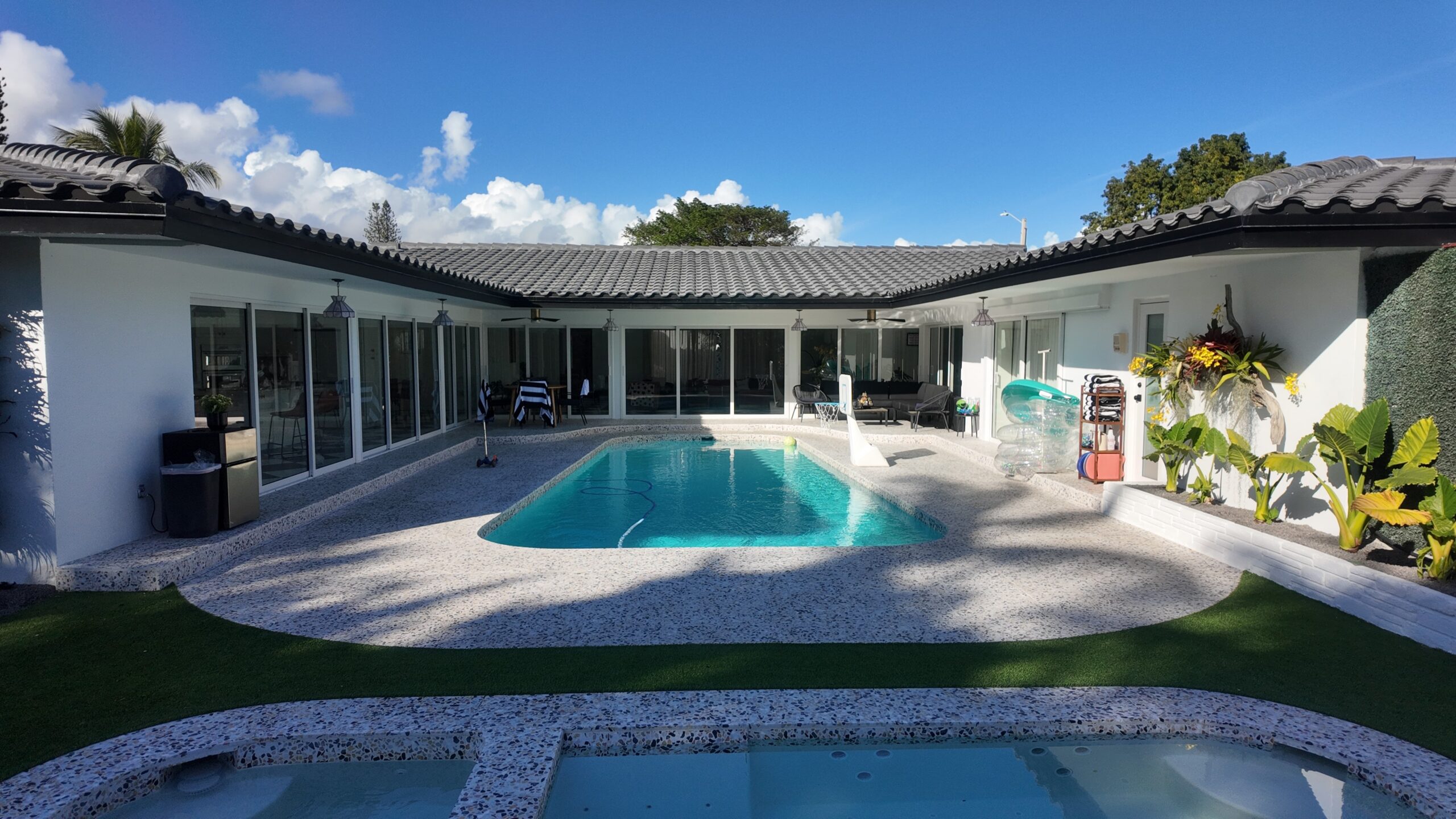 Completed home exterior in Palmetto Bay by Bigfoot Windows & Roofing