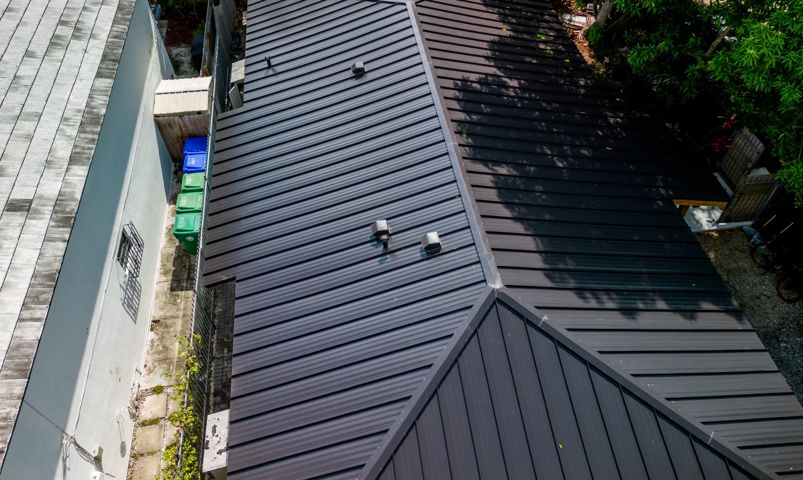 Completed metal roof by Bigfoot Windows & Roofing — after