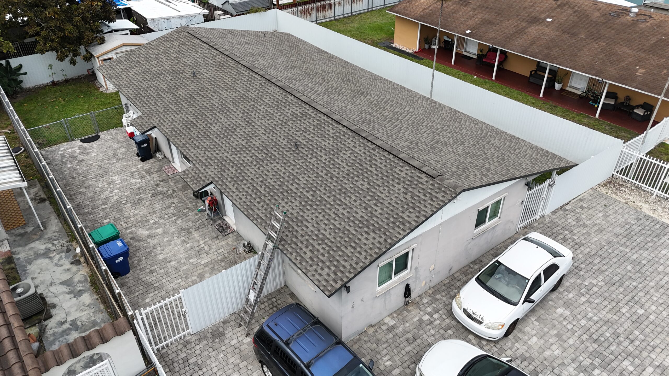 Completed roof project in Miami by Bigfoot Windows & Roofing