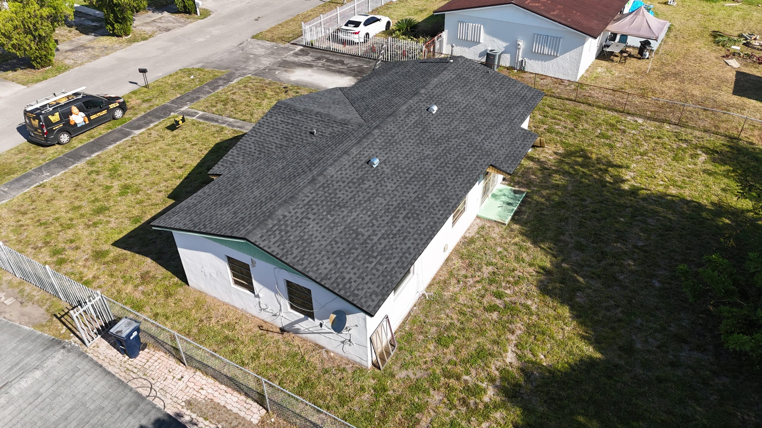 Completed shingle roof in Miami Gardens by Bigfoot Windows & Roofing — after