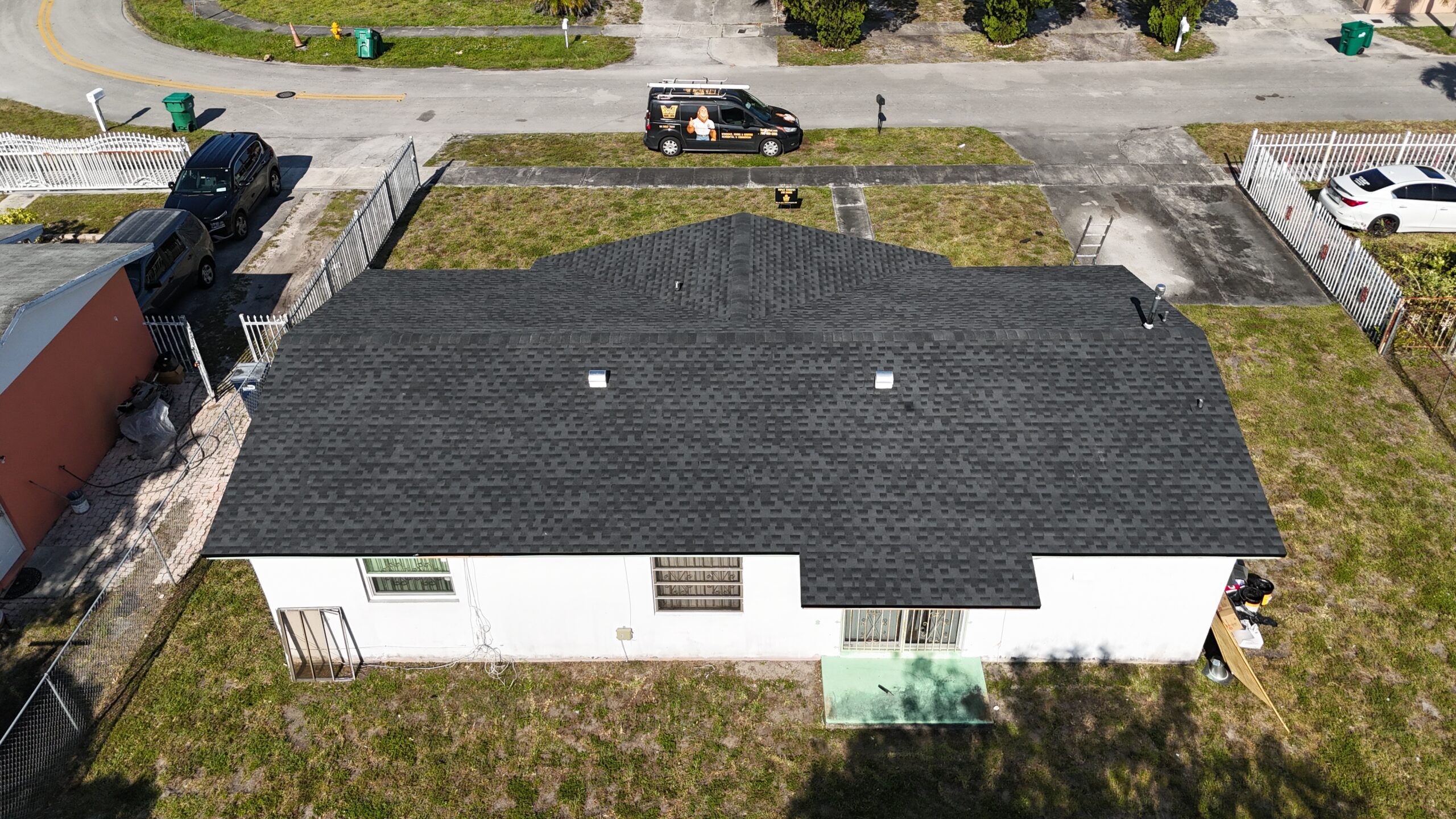 Completed shingle roof in Miami Gardens by Bigfoot Windows & Roofing