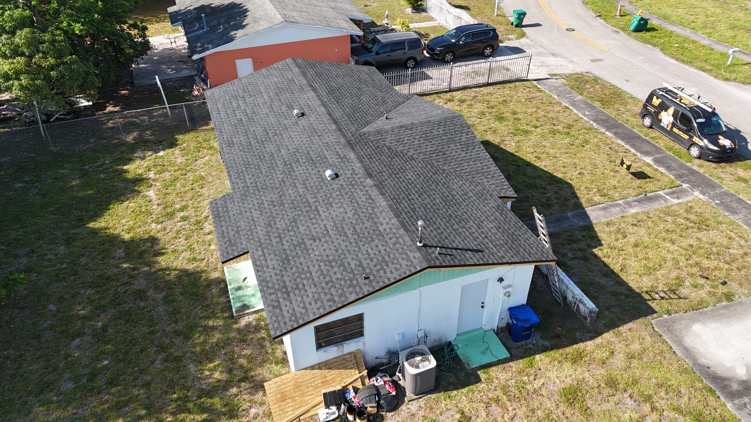 Completed shingle roof in Miami Gardens by Bigfoot Windows & Roofing
