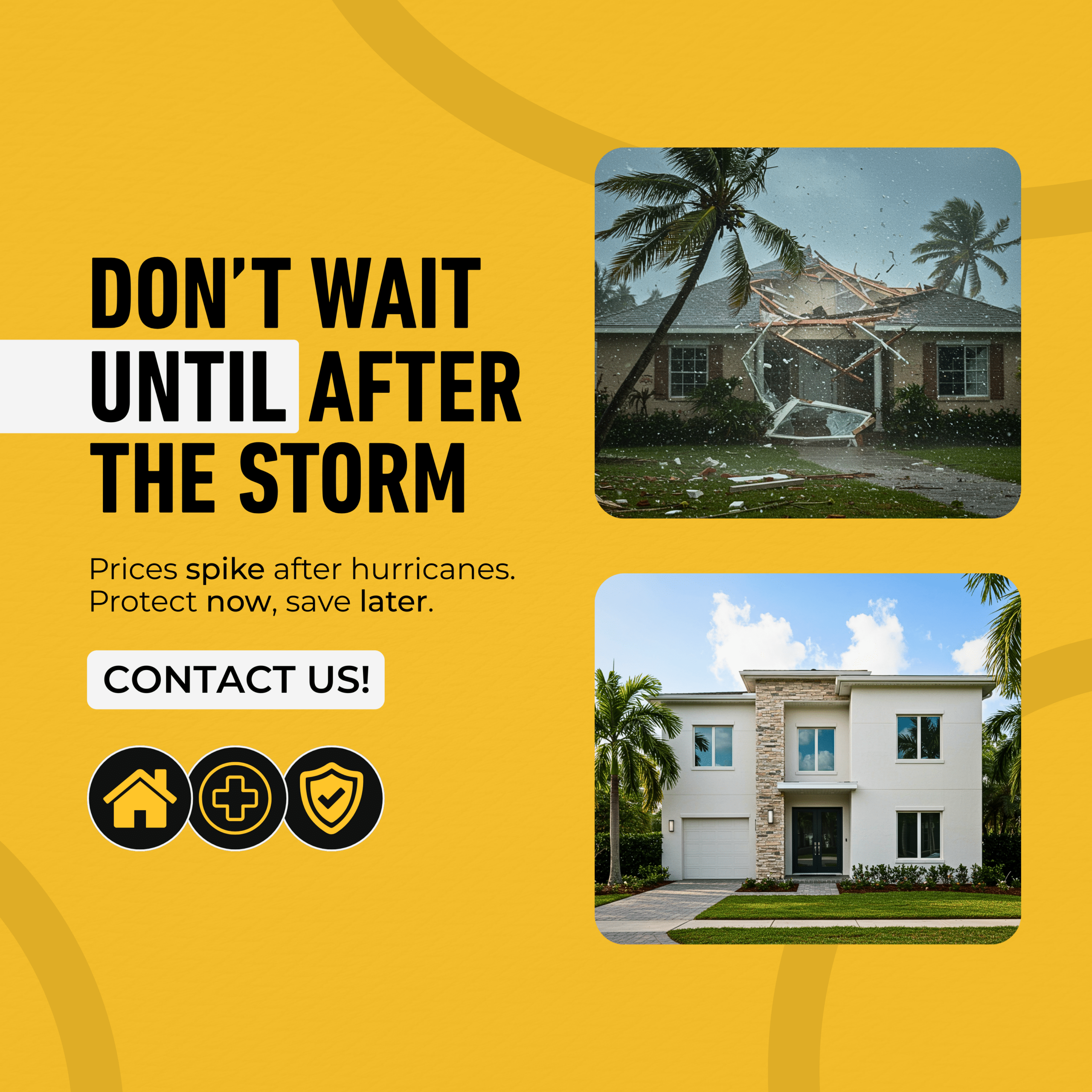 Storm-damaged roof by Bigfoot Windows & Roofing