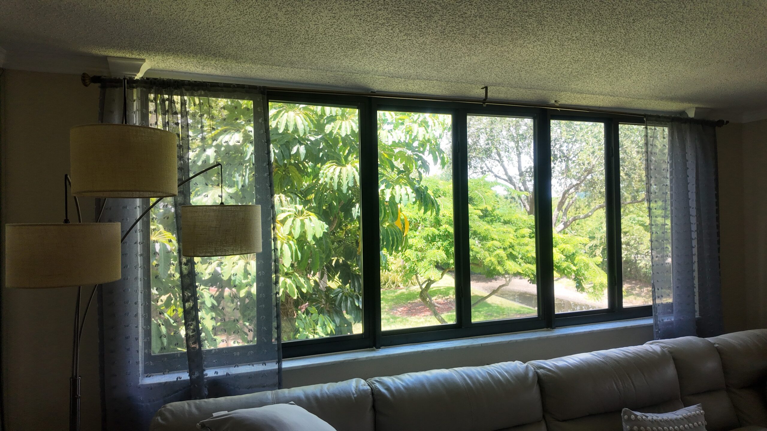 Completed impact window installation in Hollywood by Bigfoot Windows & Roofing — after