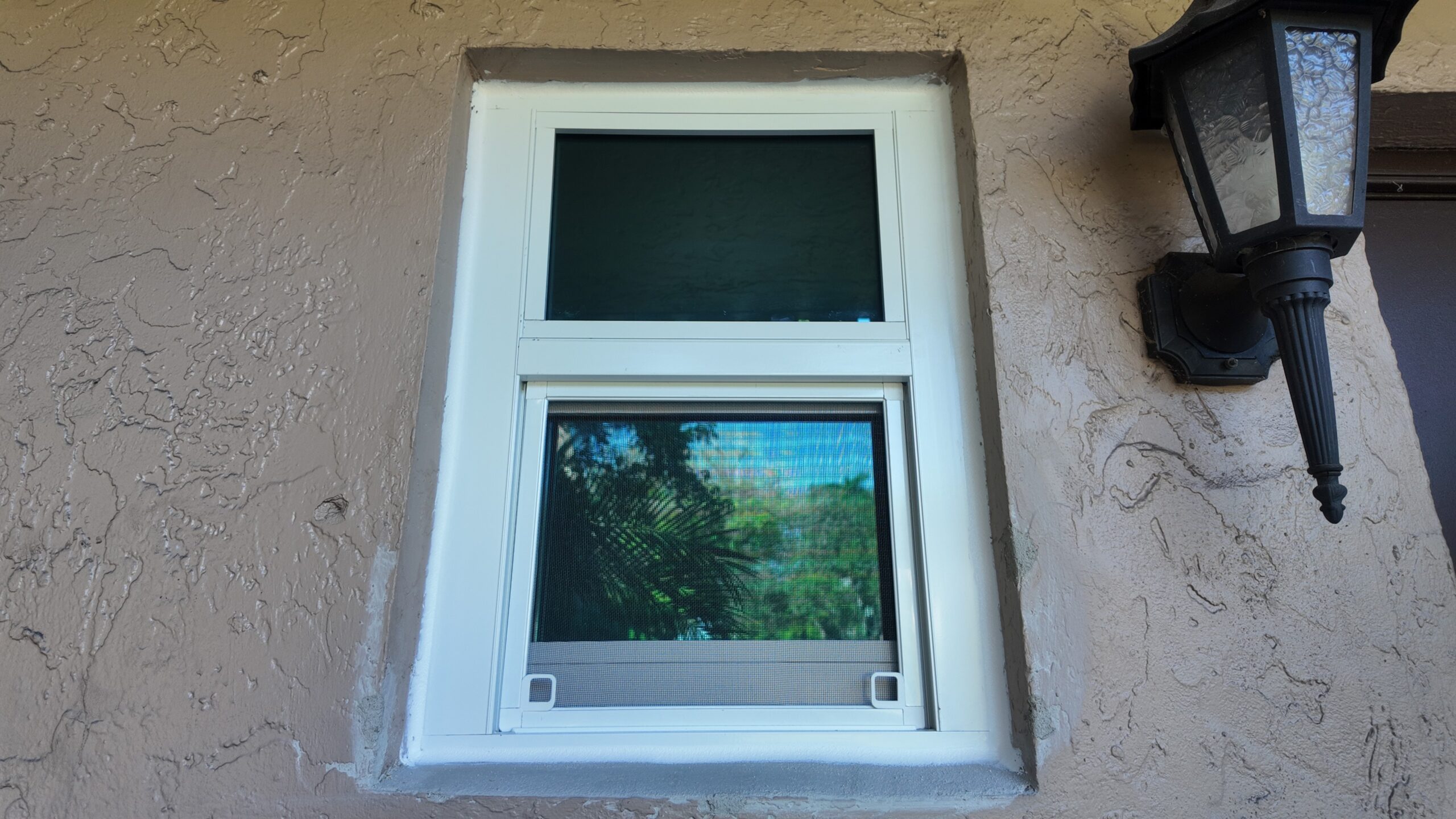 Completed impact window installation in Hollywood by Bigfoot Windows & Roofing