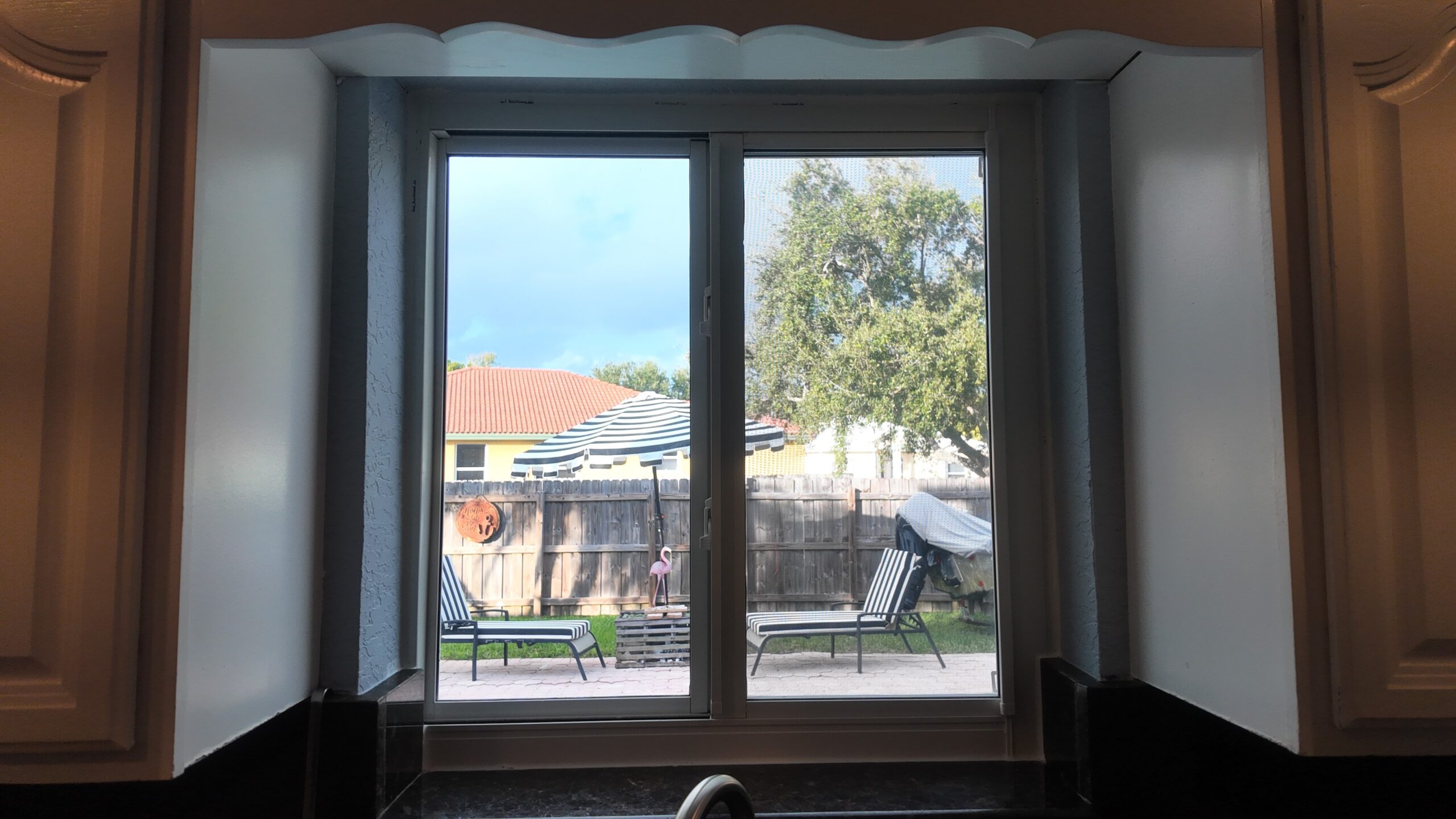 Completed impact window installation in Cutler Bay by Bigfoot Windows & Roofing