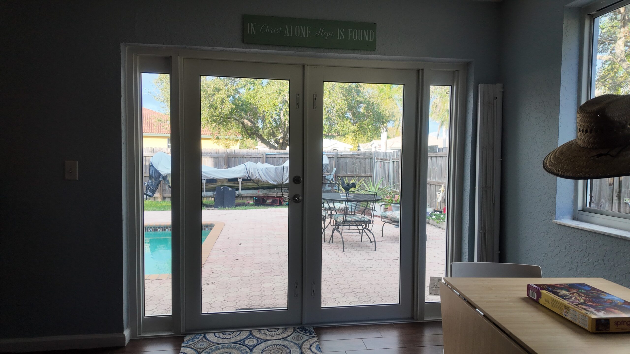 Completed impact window installation in Cutler Bay by Bigfoot Windows & Roofing
