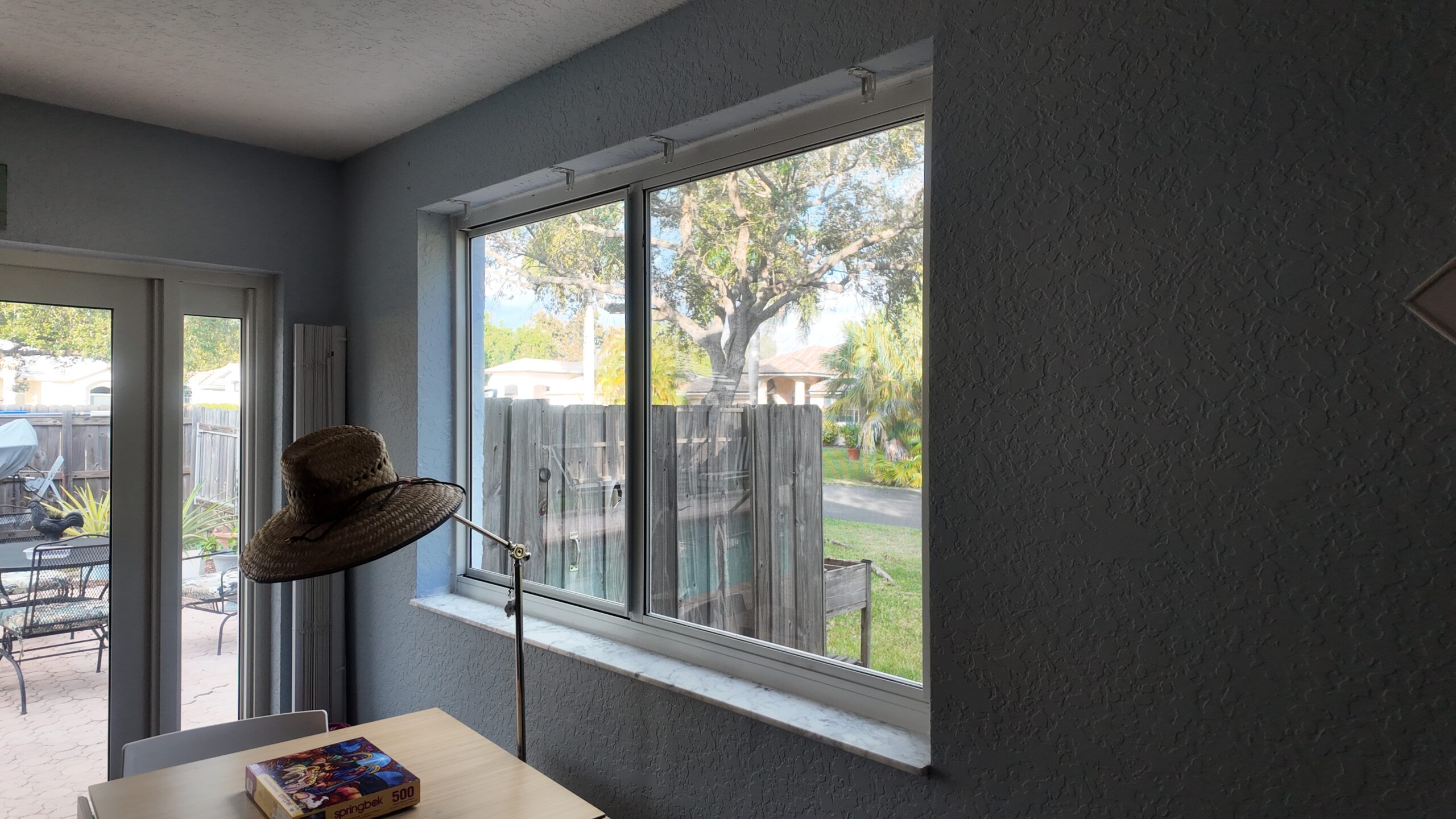 Completed impact window installation in Cutler Bay by Bigfoot Windows & Roofing