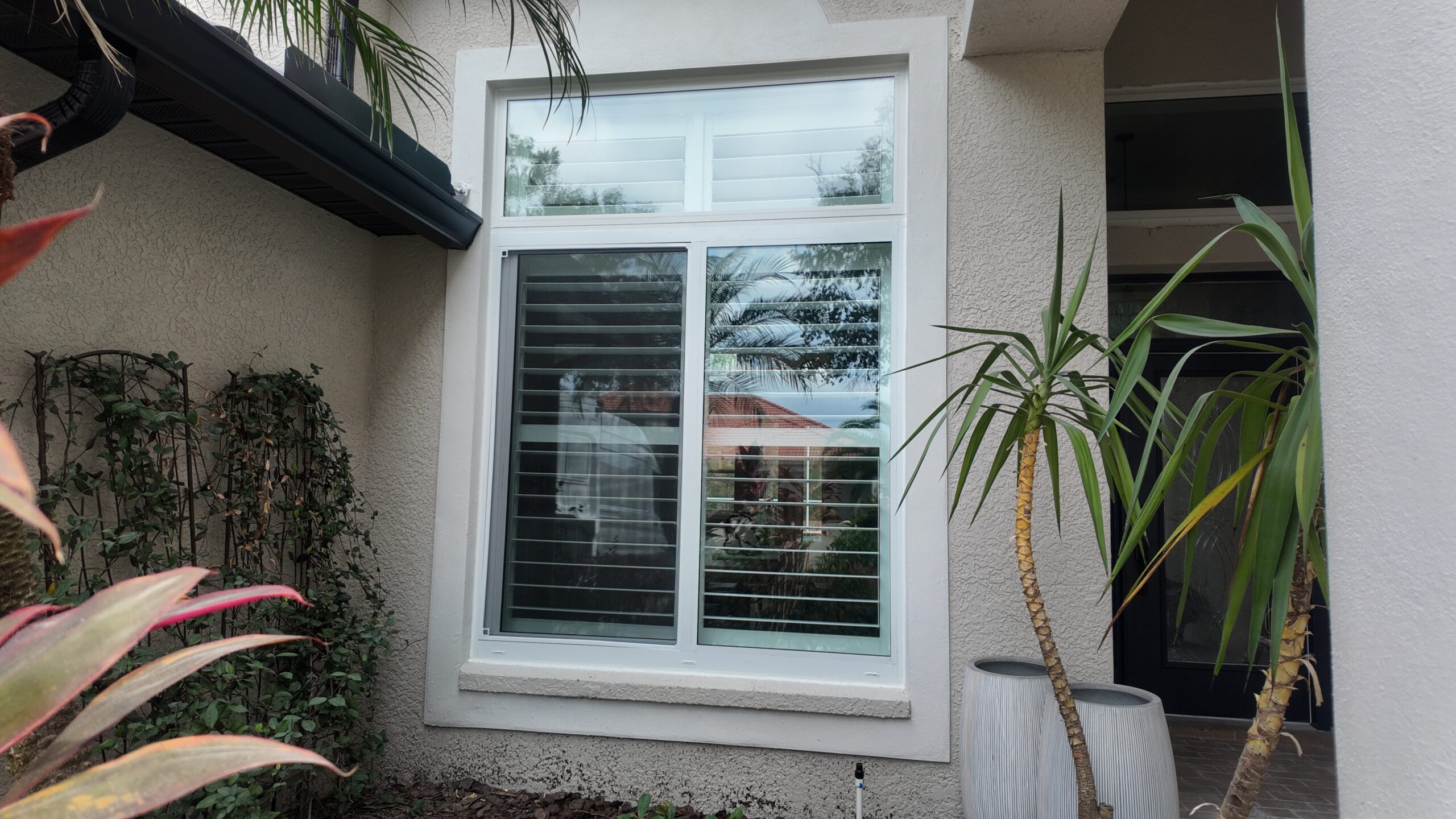 Completed impact window installation in Tampa by Bigfoot Windows & Roofing