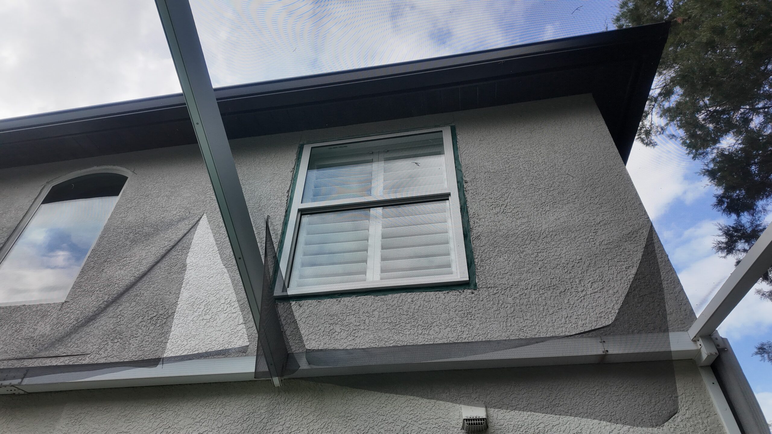 Completed impact window installation in Tampa by Bigfoot Windows & Roofing