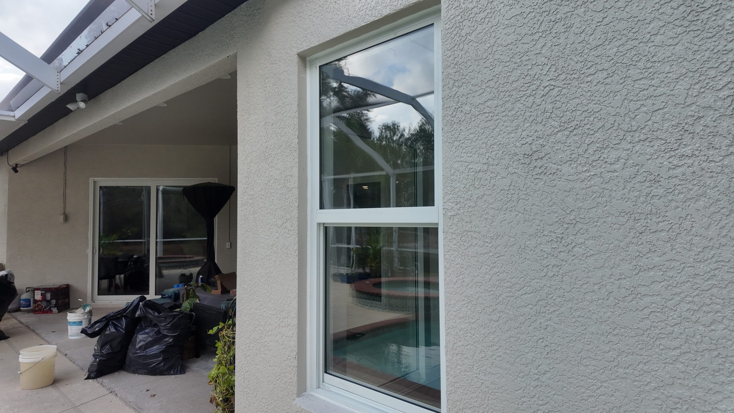 Completed impact window installation in Tampa by Bigfoot Windows & Roofing — view 2