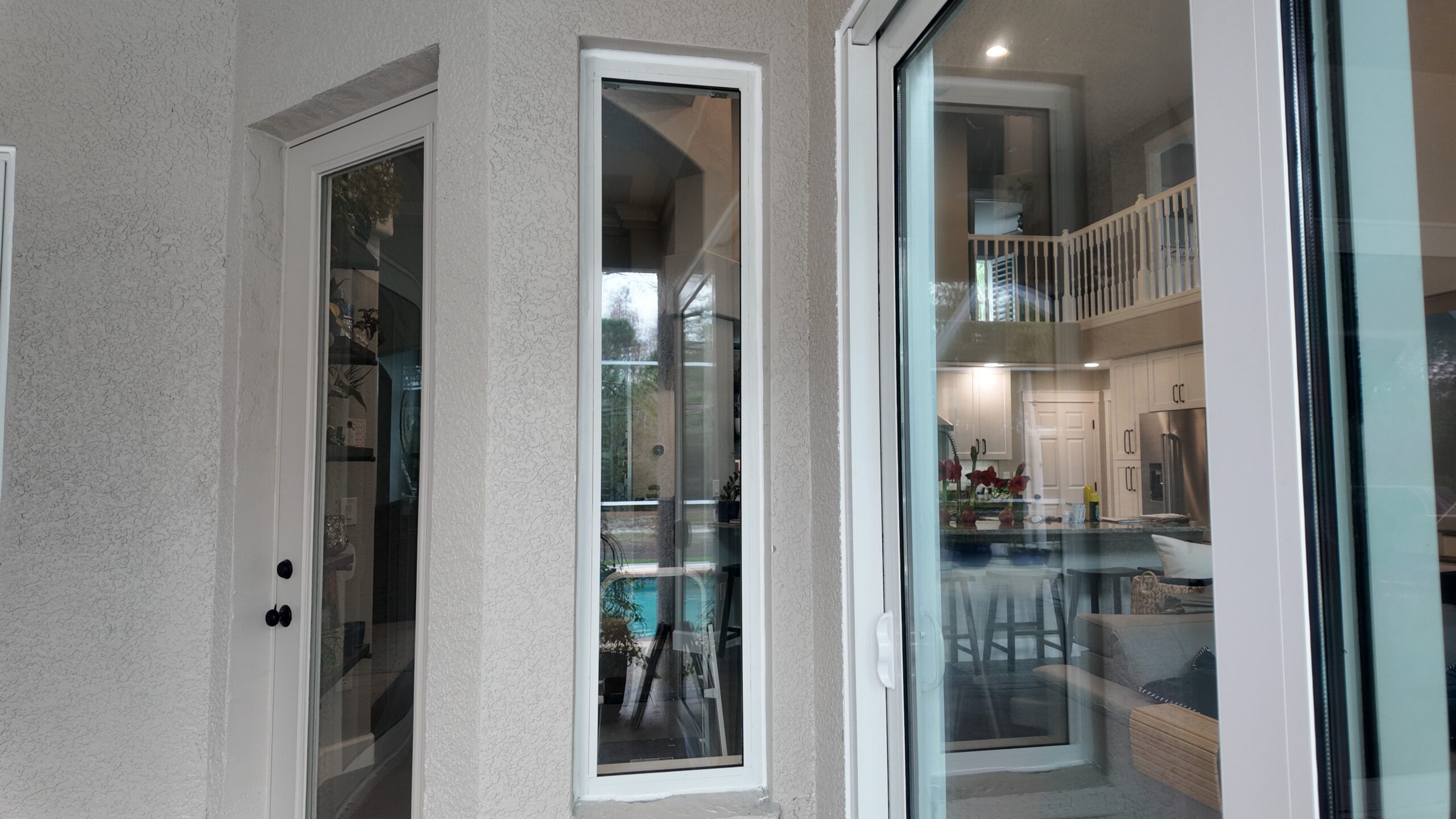 Completed impact window installation in Tampa by Bigfoot Windows & Roofing
