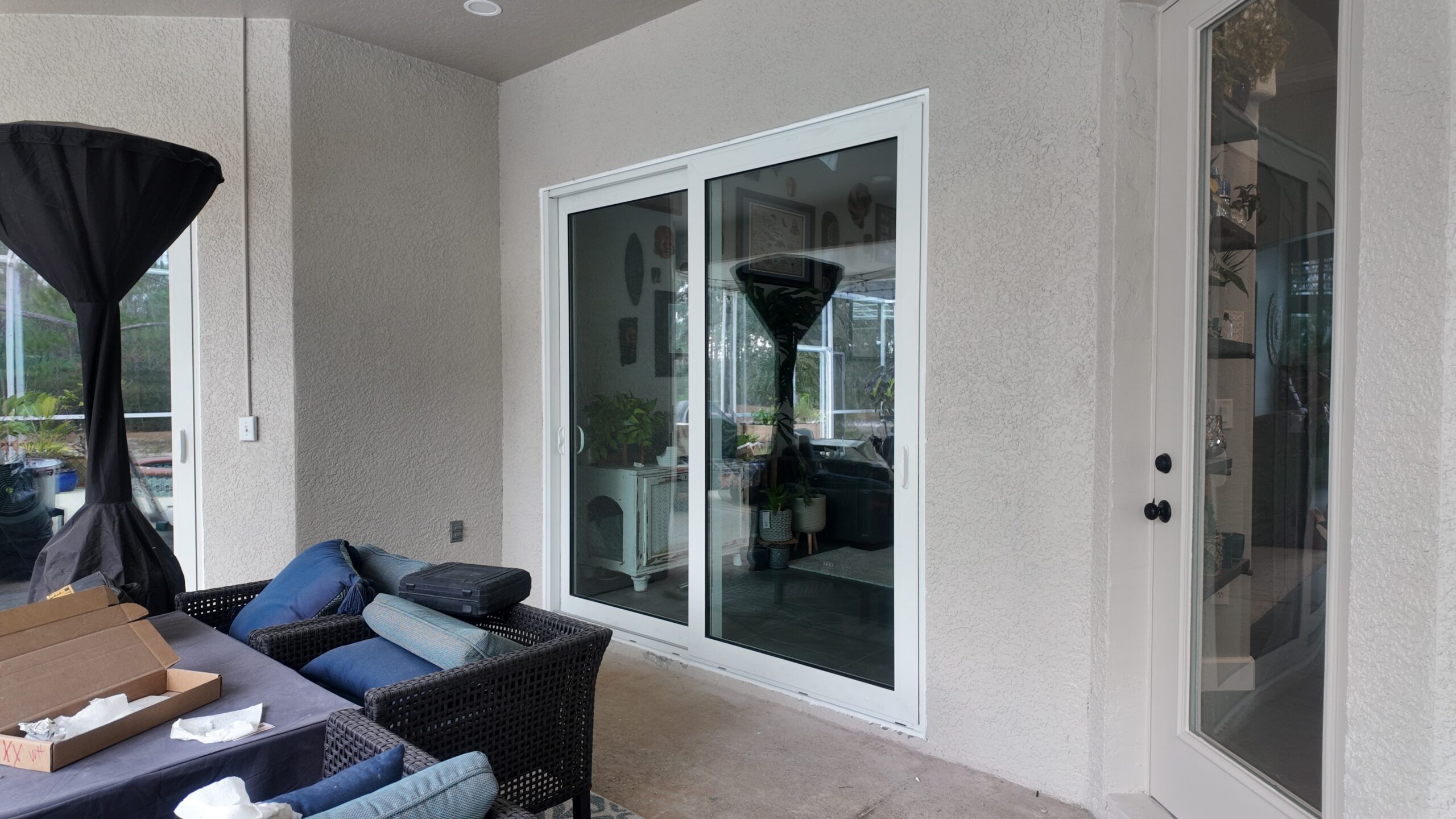Completed impact window installation in Tampa by Bigfoot Windows & Roofing — after