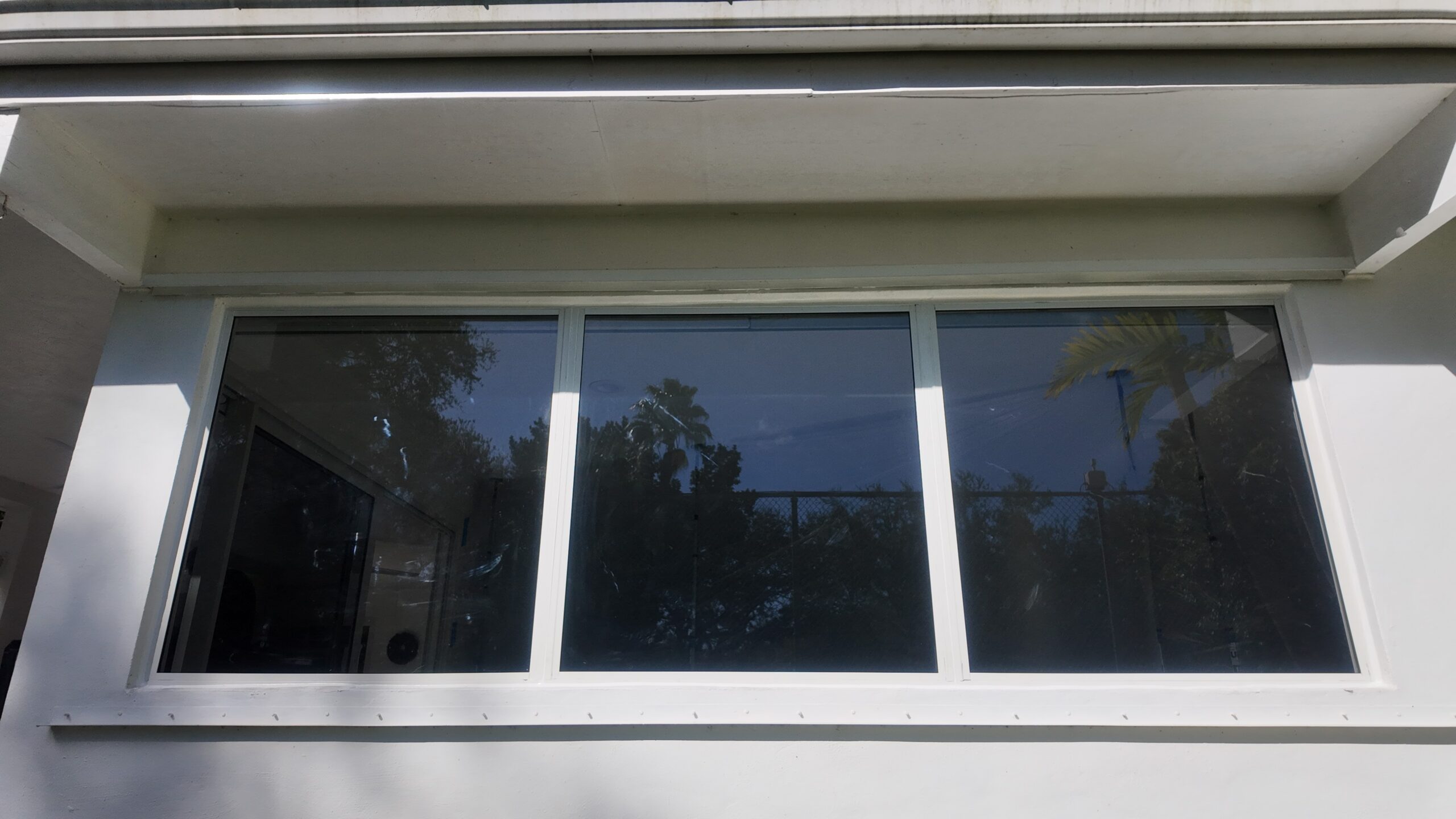 Completed impact window installation in Miami by Bigfoot Windows & Roofing
