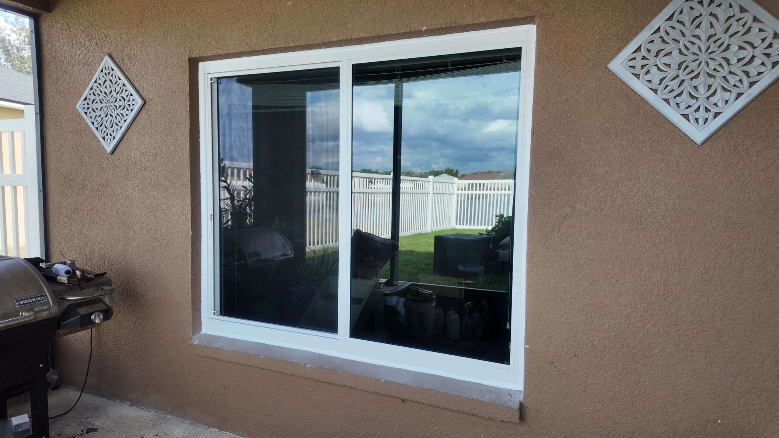 Completed impact window installation in Orlando by Bigfoot Windows & Roofing — after