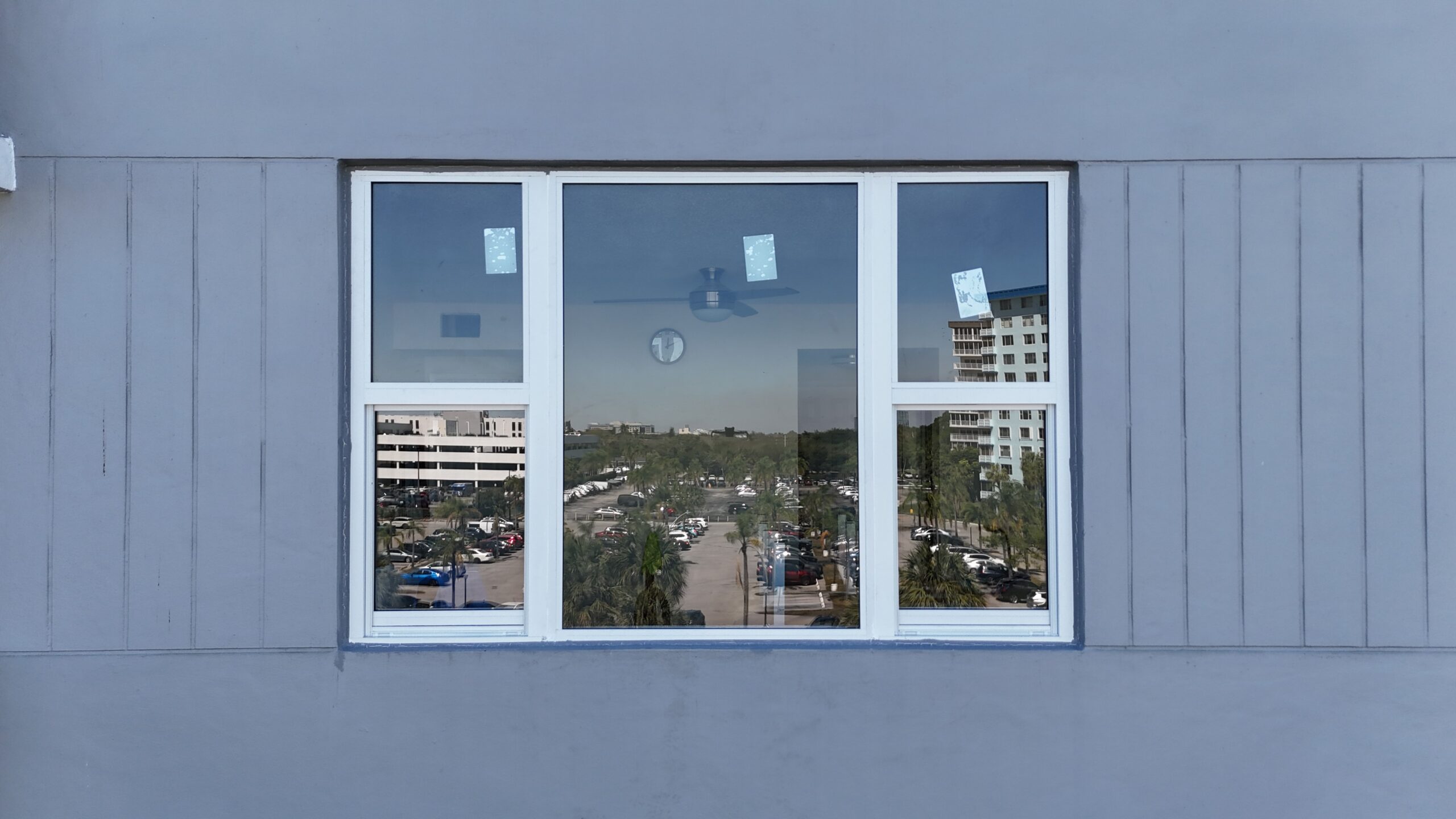Completed impact window installation in Hollywood by Bigfoot Windows & Roofing