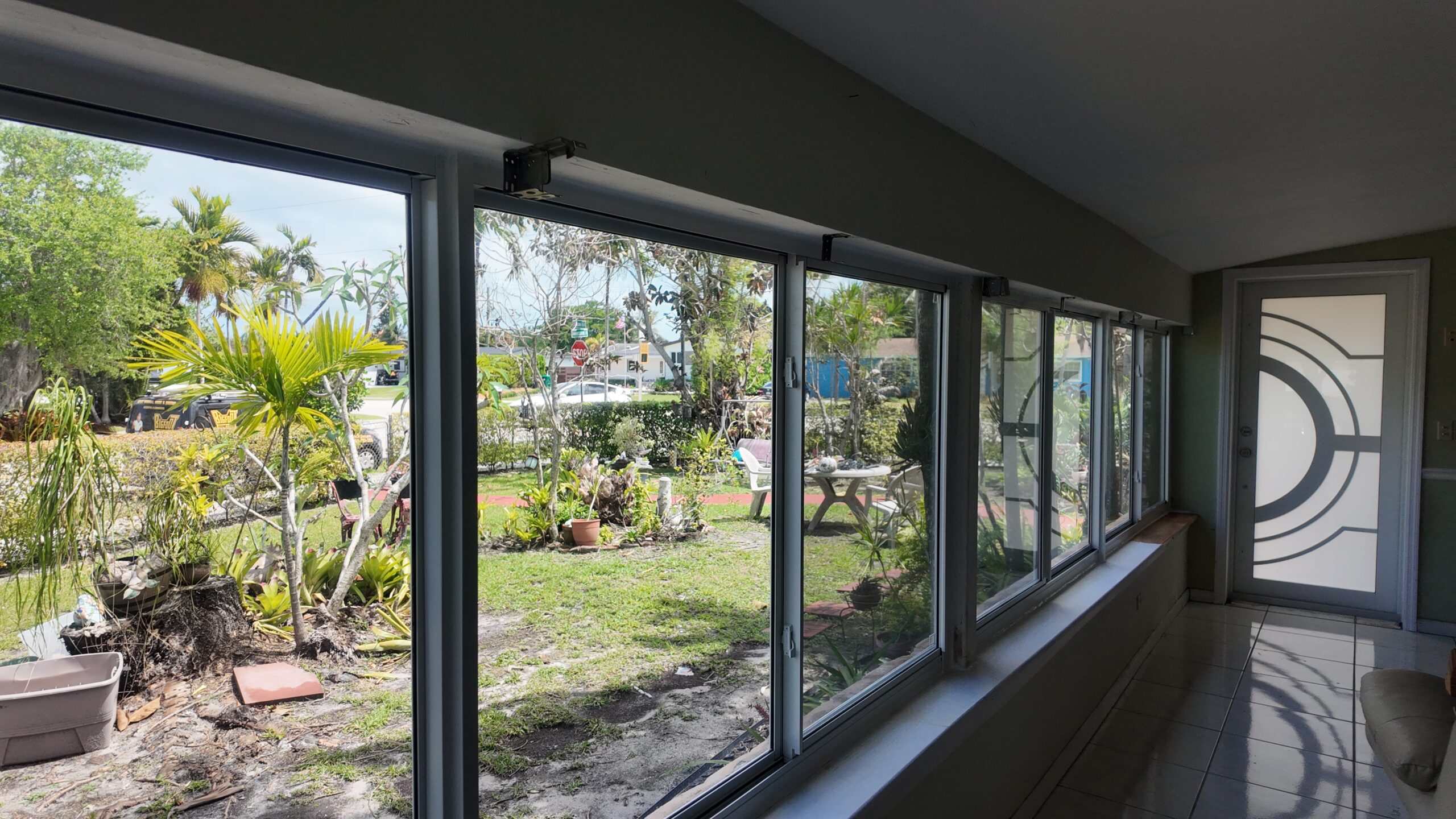 Completed impact window installation in Cutler Bay by Bigfoot Windows & Roofing