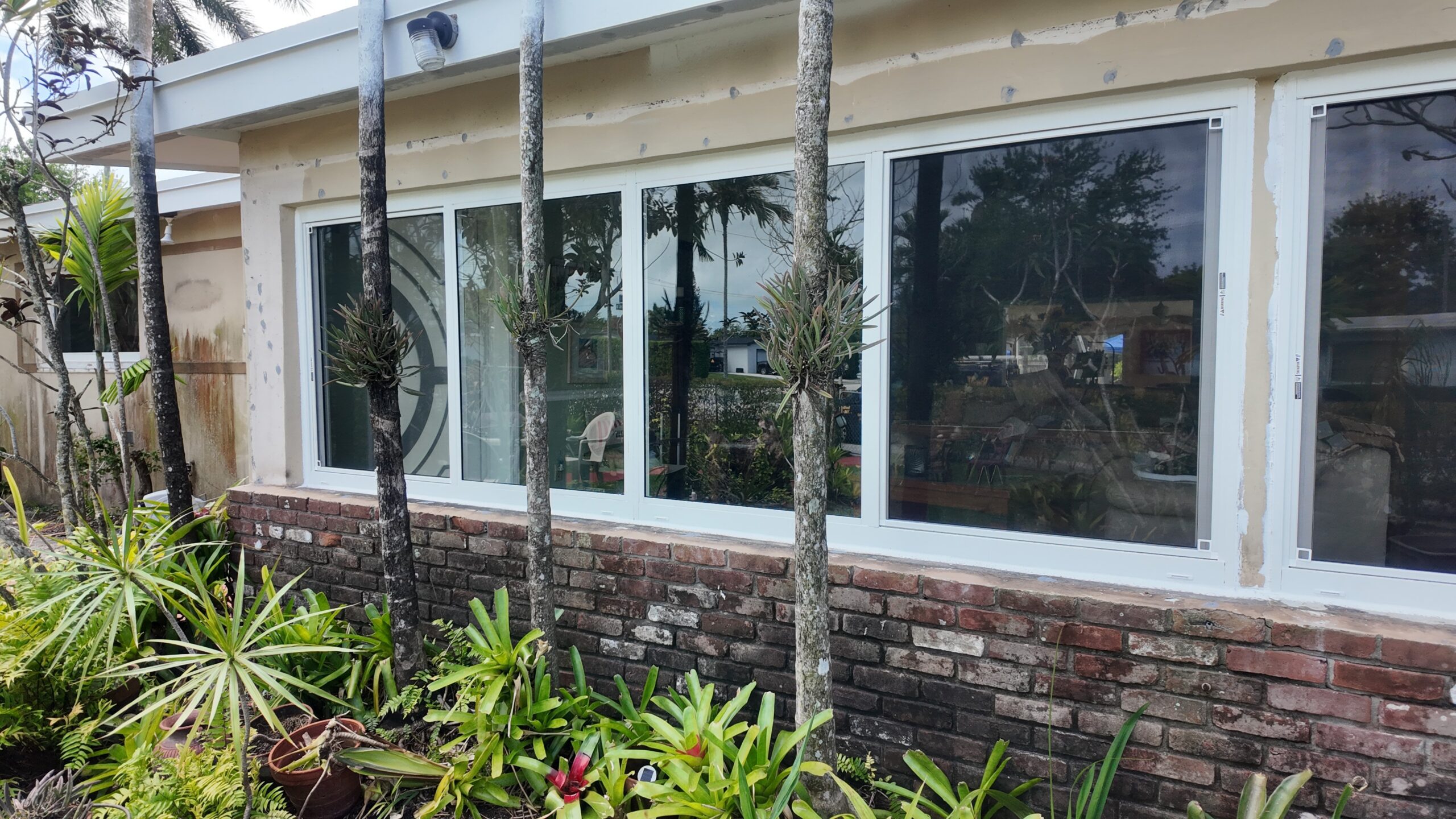 Completed impact window installation in Cutler Bay by Bigfoot Windows & Roofing — after