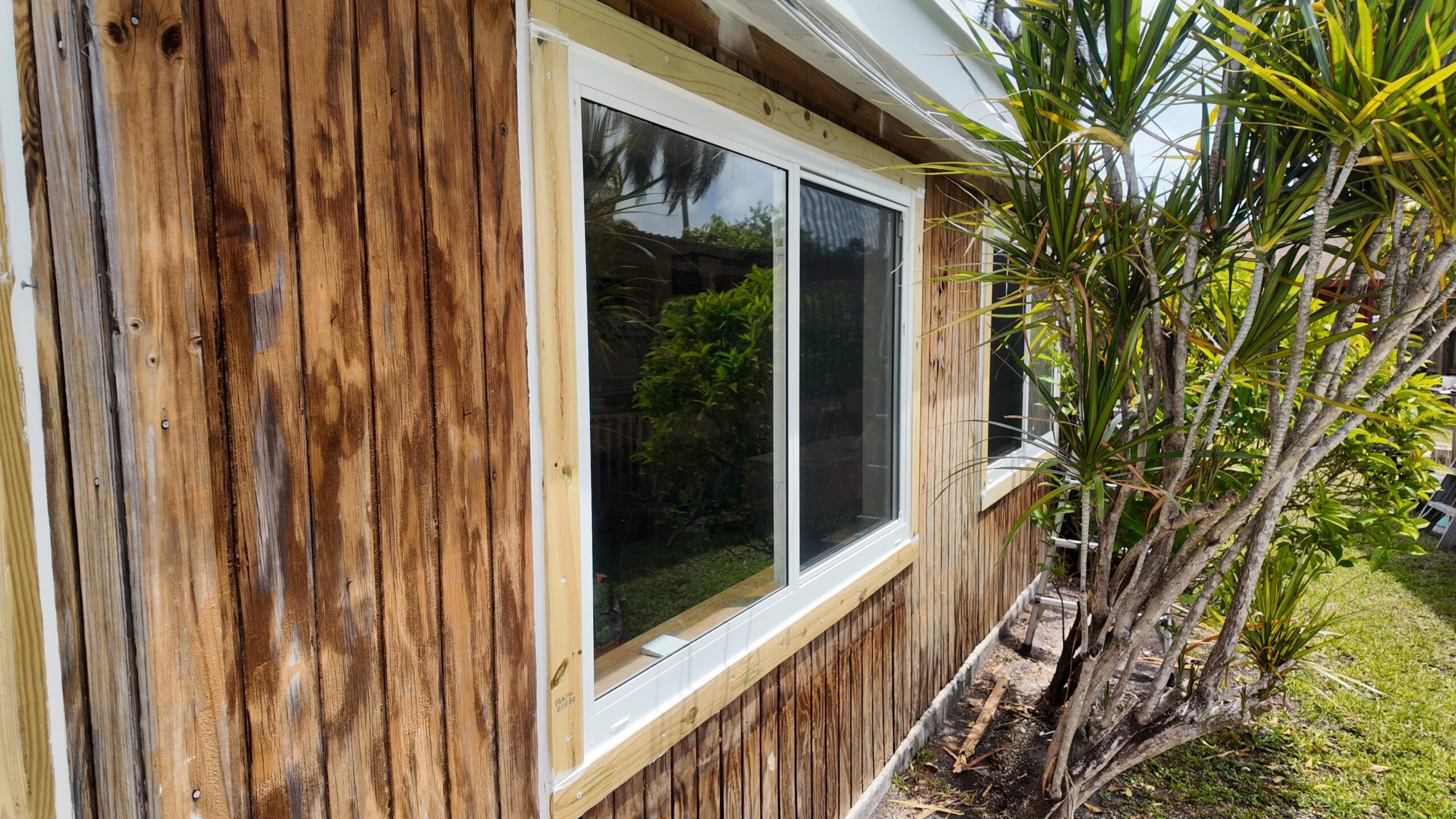 Completed impact window installation in Cutler Bay by Bigfoot Windows & Roofing — after