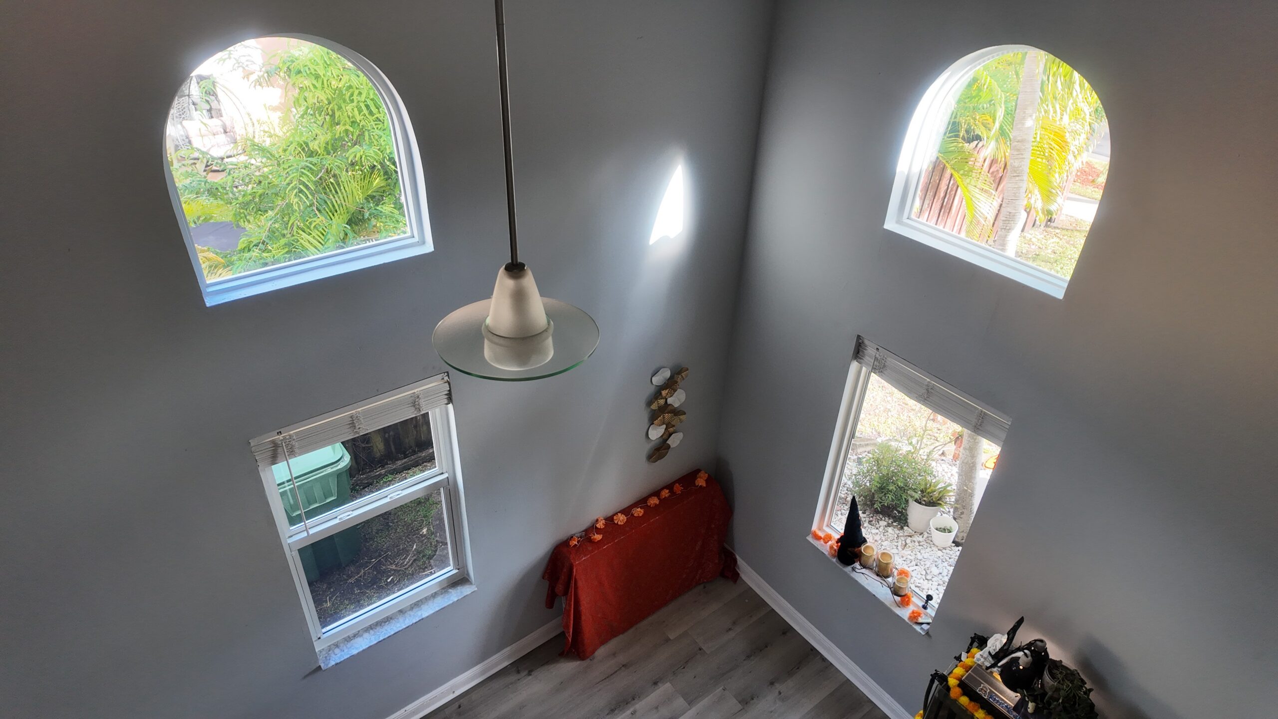 Completed impact window project in Homestead, Florida