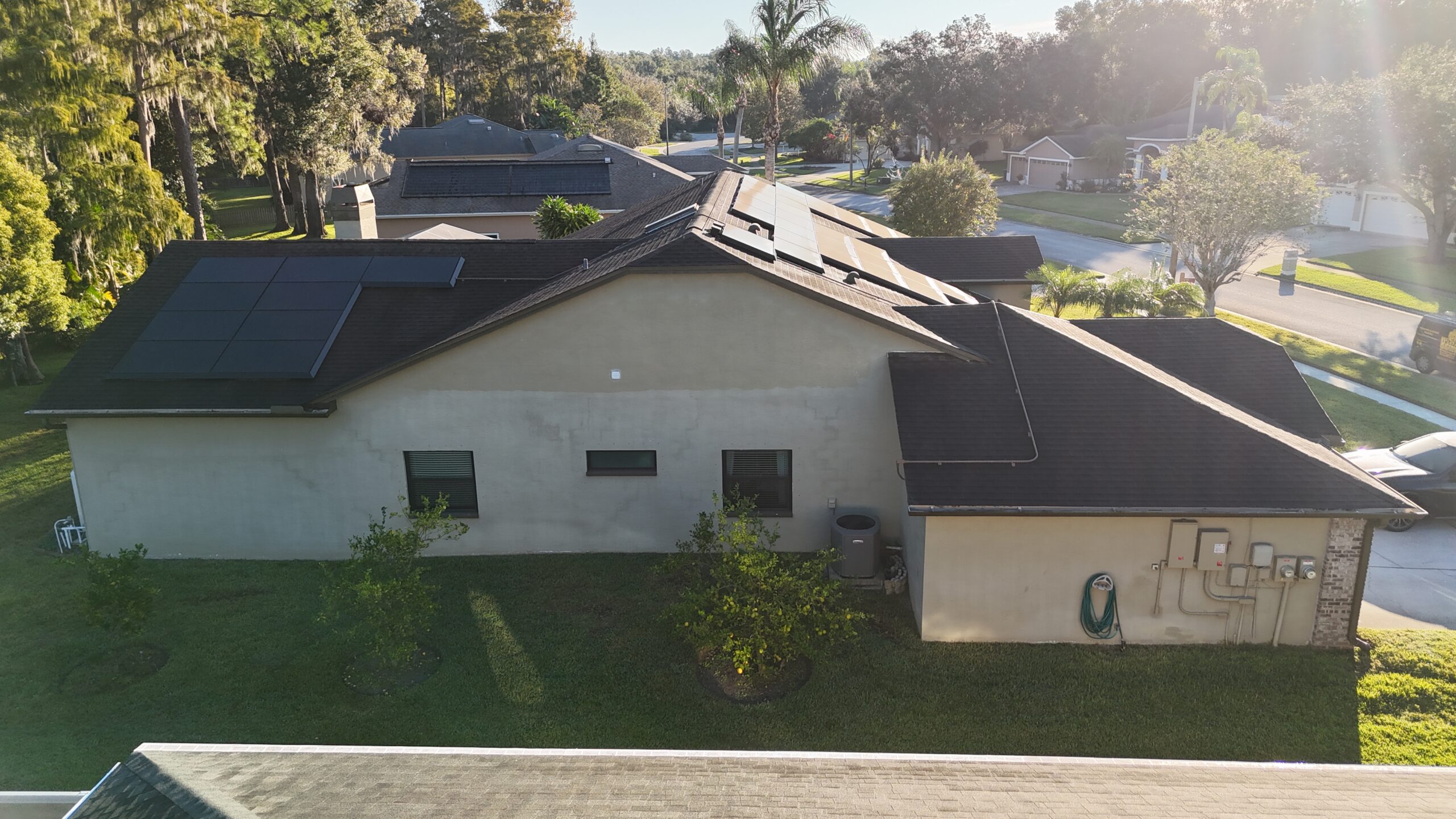Completed impact window project in Tampa by Bigfoot Windows & Roofing