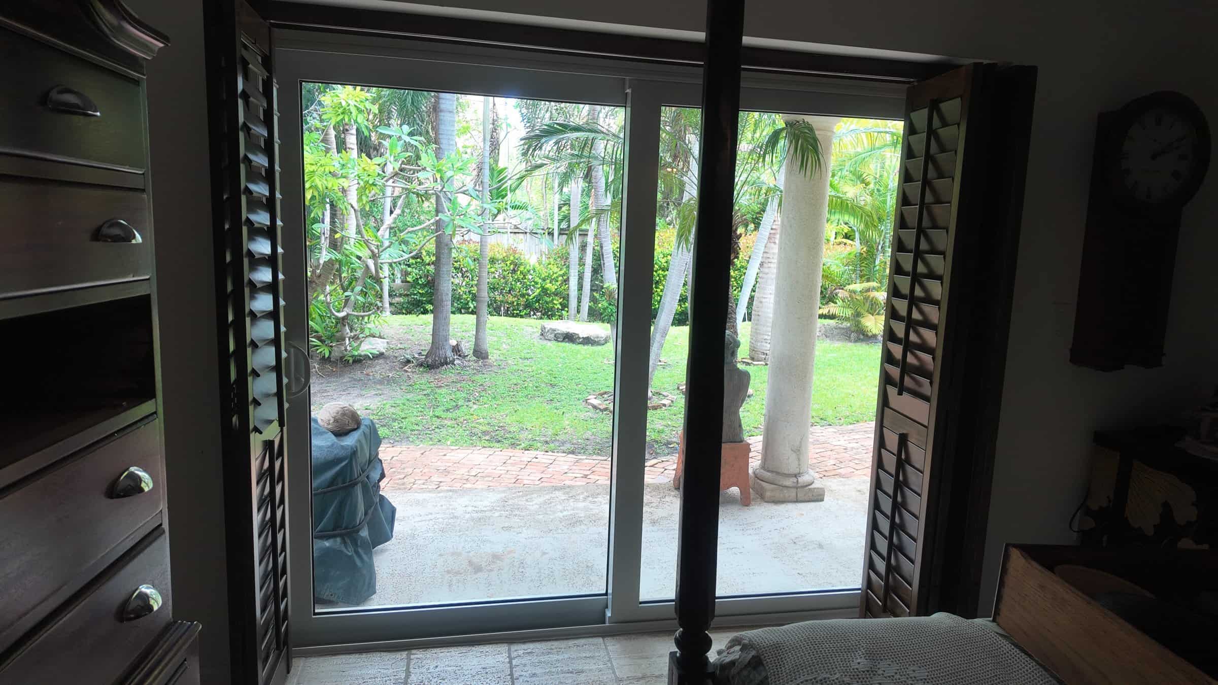 Completed impact window project in Key Biscayne by Bigfoot Windows & Roofing