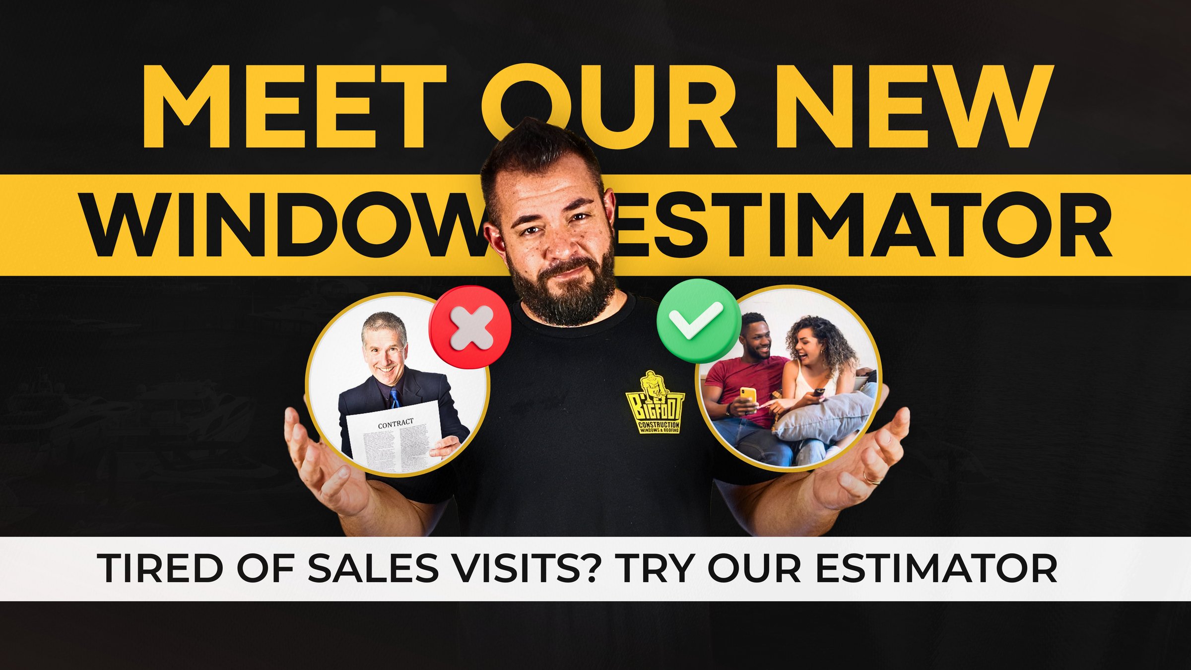 Completed impact window project in South Florida by Bigfoot Windows & Roofing