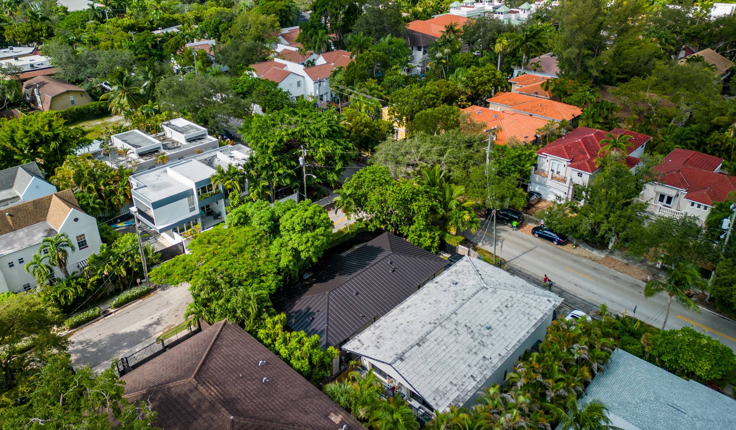 Aerial view of completed roof by Bigfoot Windows & Roofing — view 2