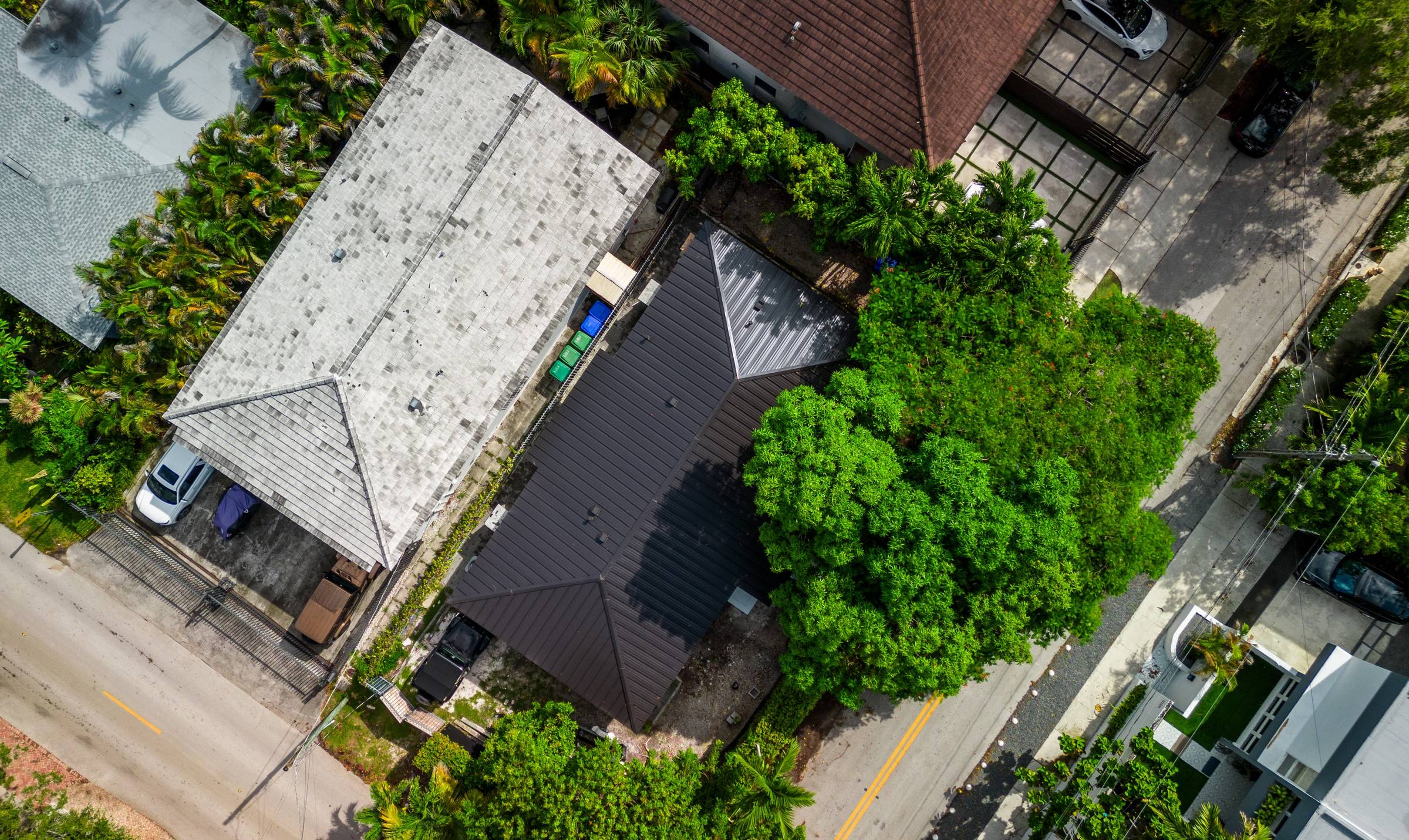Aerial view of completed roof by Bigfoot Windows & Roofing — view 2