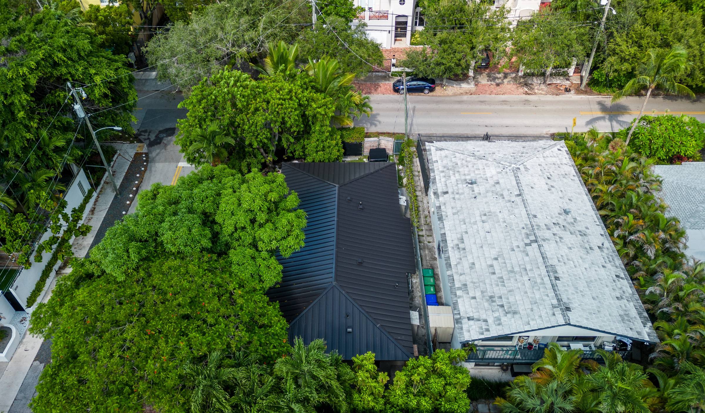 Aerial view of completed roof by Bigfoot Windows & Roofing — view 3