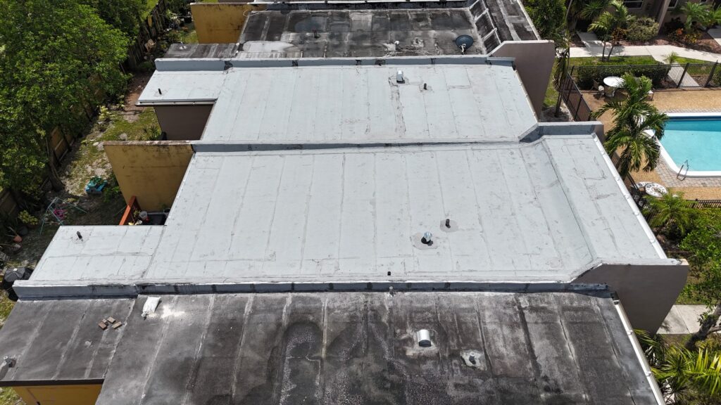 Completed roof project in Hollywood by Bigfoot Windows & Roofing