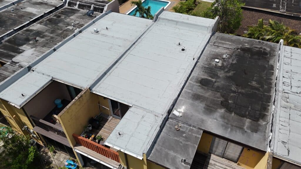 Completed roof project in Hollywood by Bigfoot Windows & Roofing