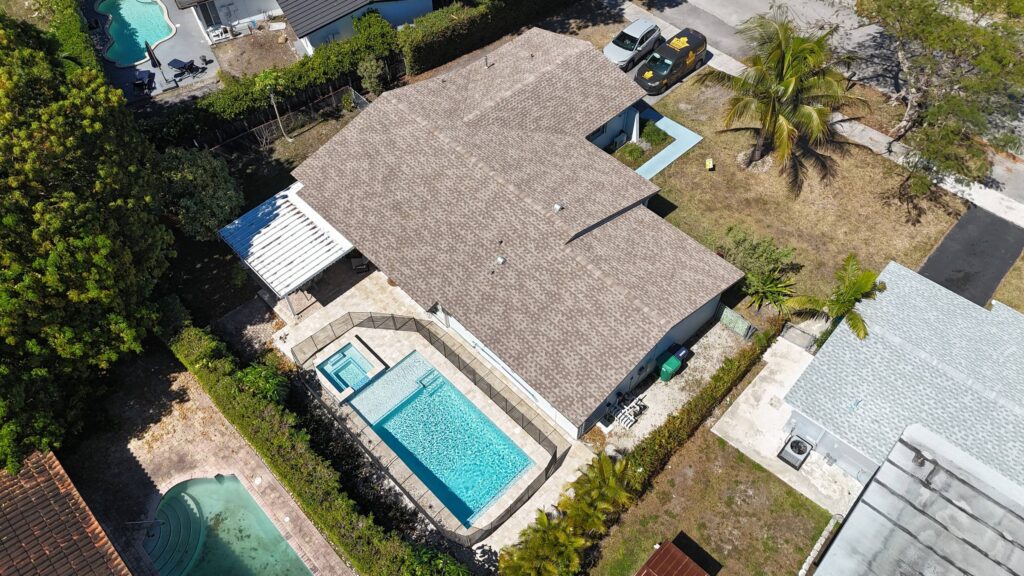 Completed roof project in Miami by Bigfoot Windows & Roofing