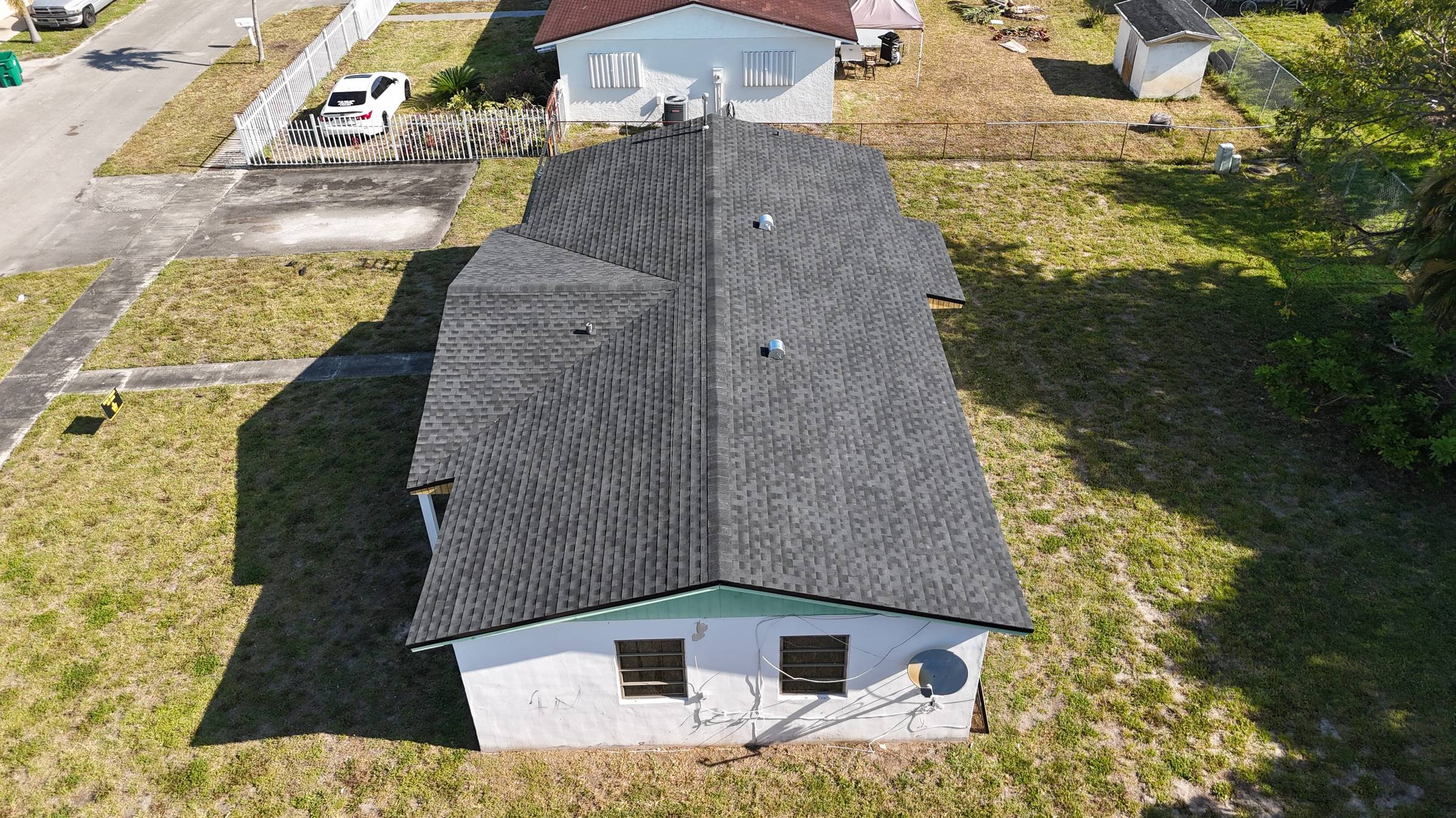 Completed roof project in Miami Gardens by Bigfoot Windows & Roofing