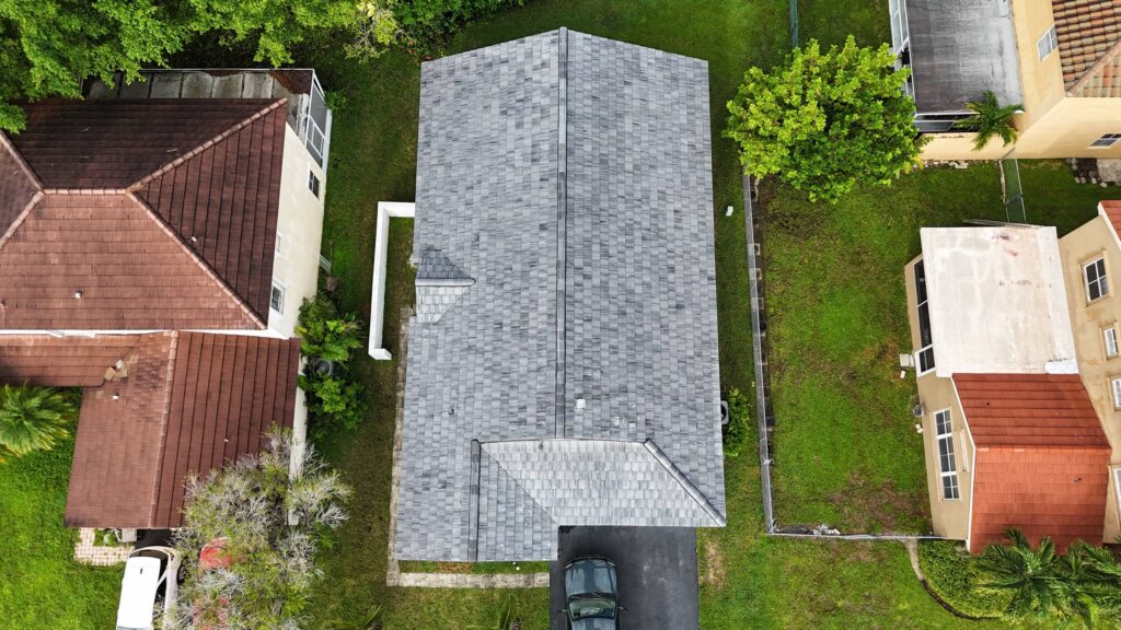Completed roof project in Pembroke Pines by Bigfoot Windows & Roofing