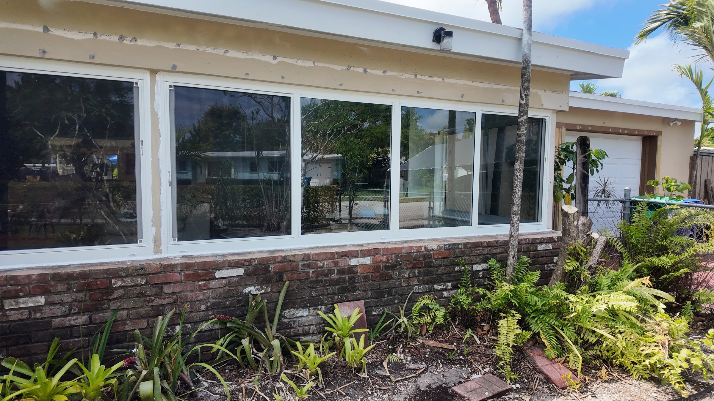 Completed impact window installation in Cutler Bay by Bigfoot Windows & Roofing — after