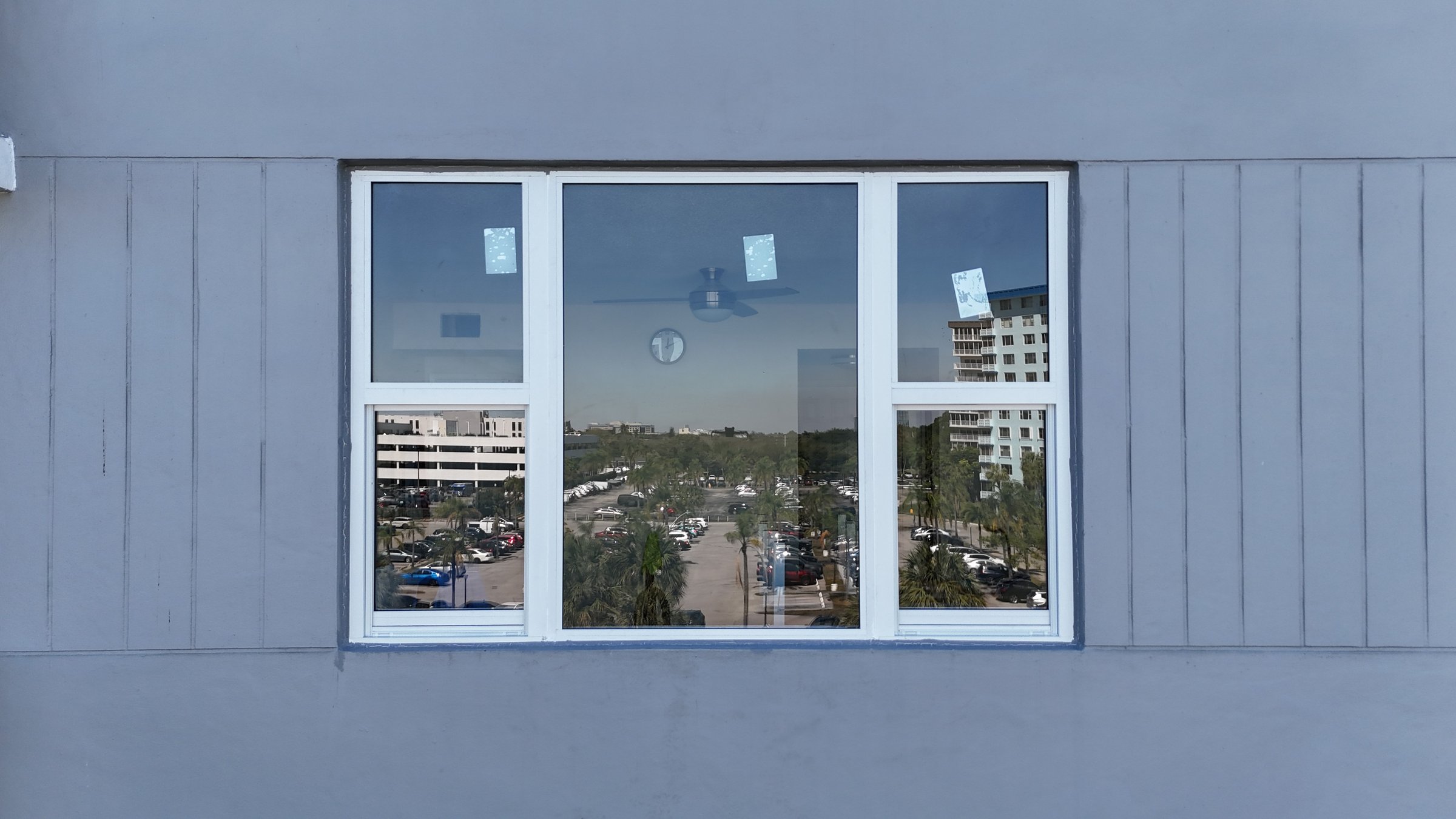 Completed impact window installation in Hollywood by Bigfoot Windows & Roofing