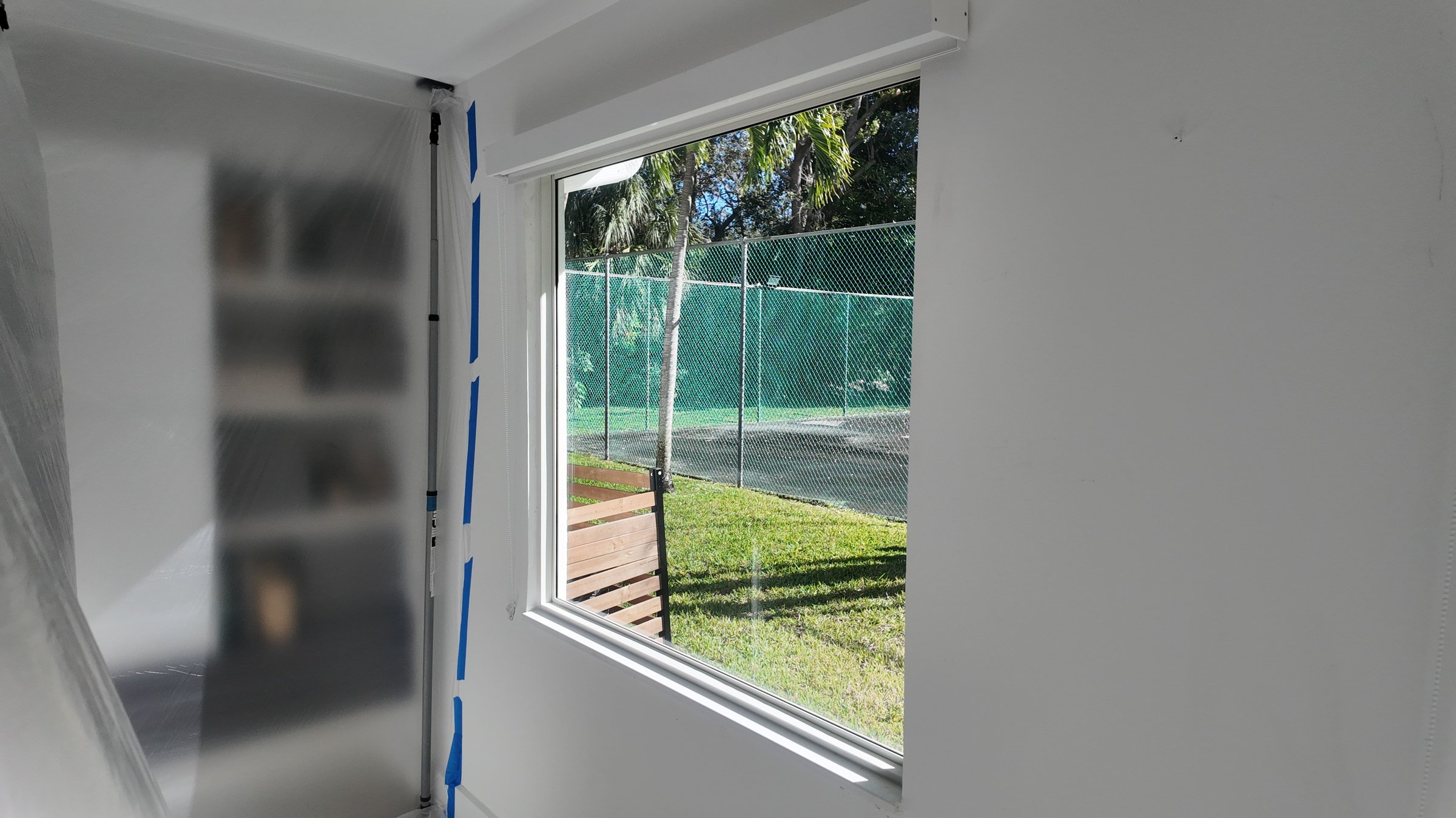 Completed impact window installation in Miami by Bigfoot Windows & Roofing — after