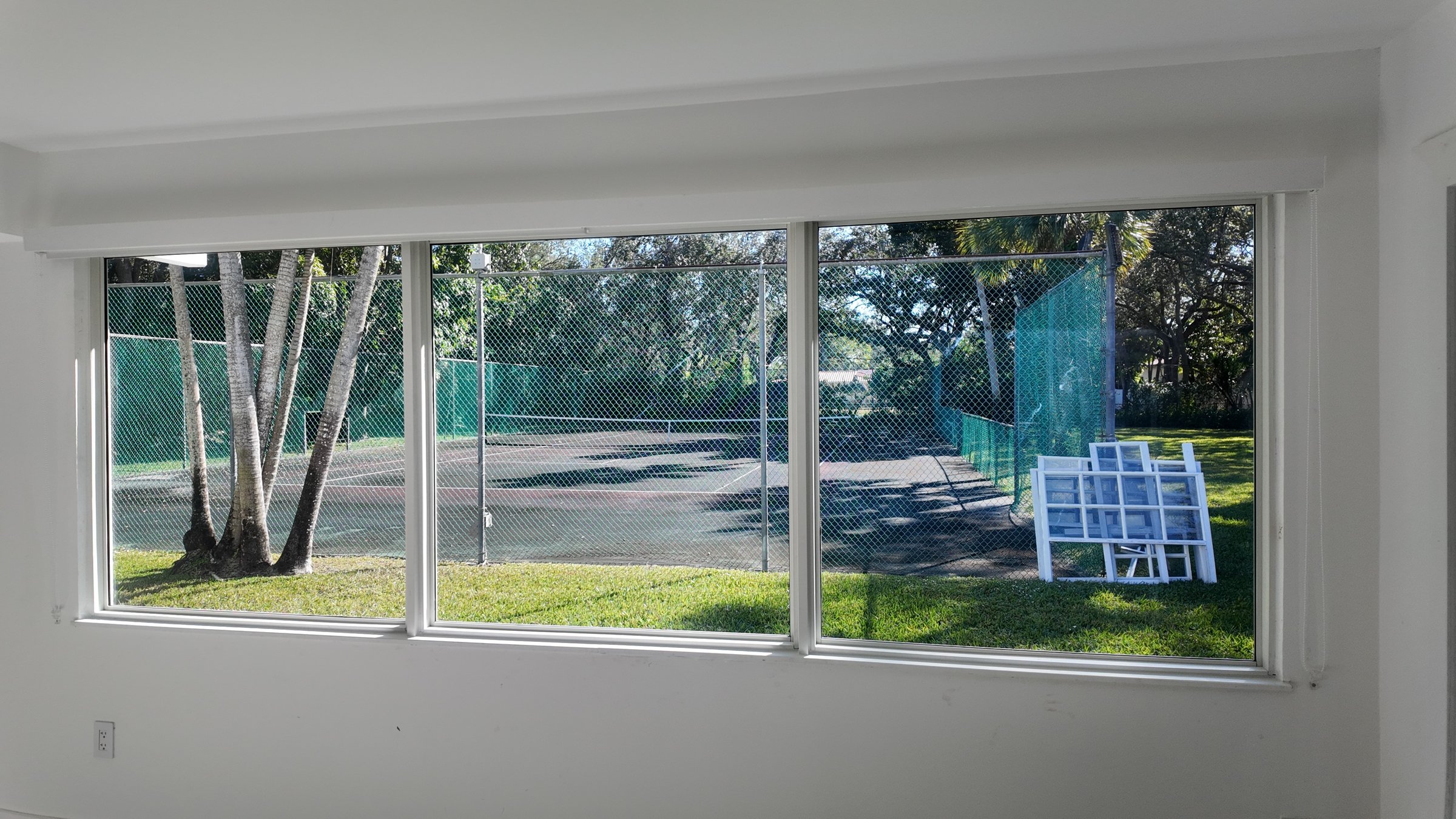 Completed impact window installation in Miami by Bigfoot Windows & Roofing