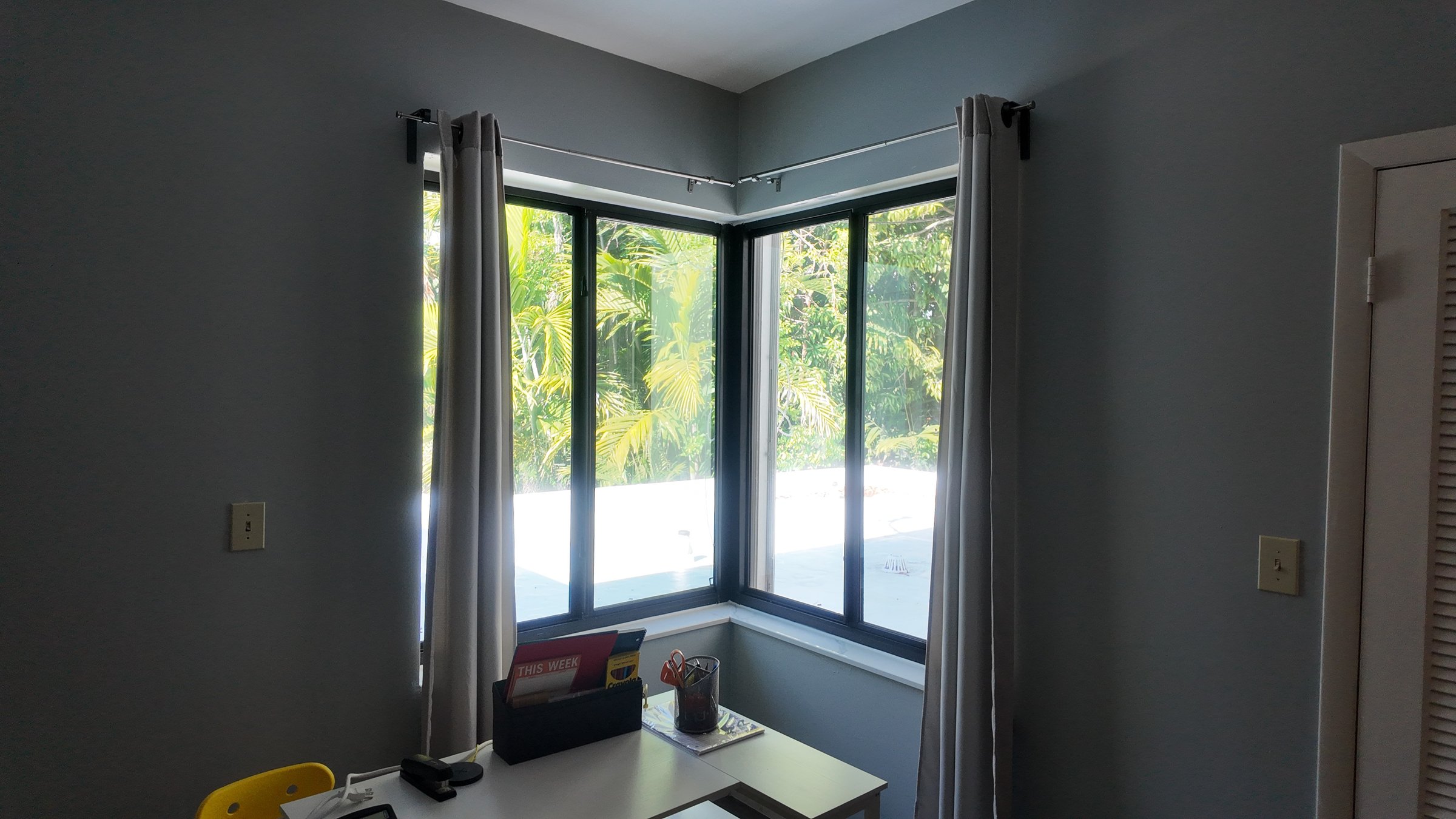 Completed impact window installation in Miami by Bigfoot Windows & Roofing