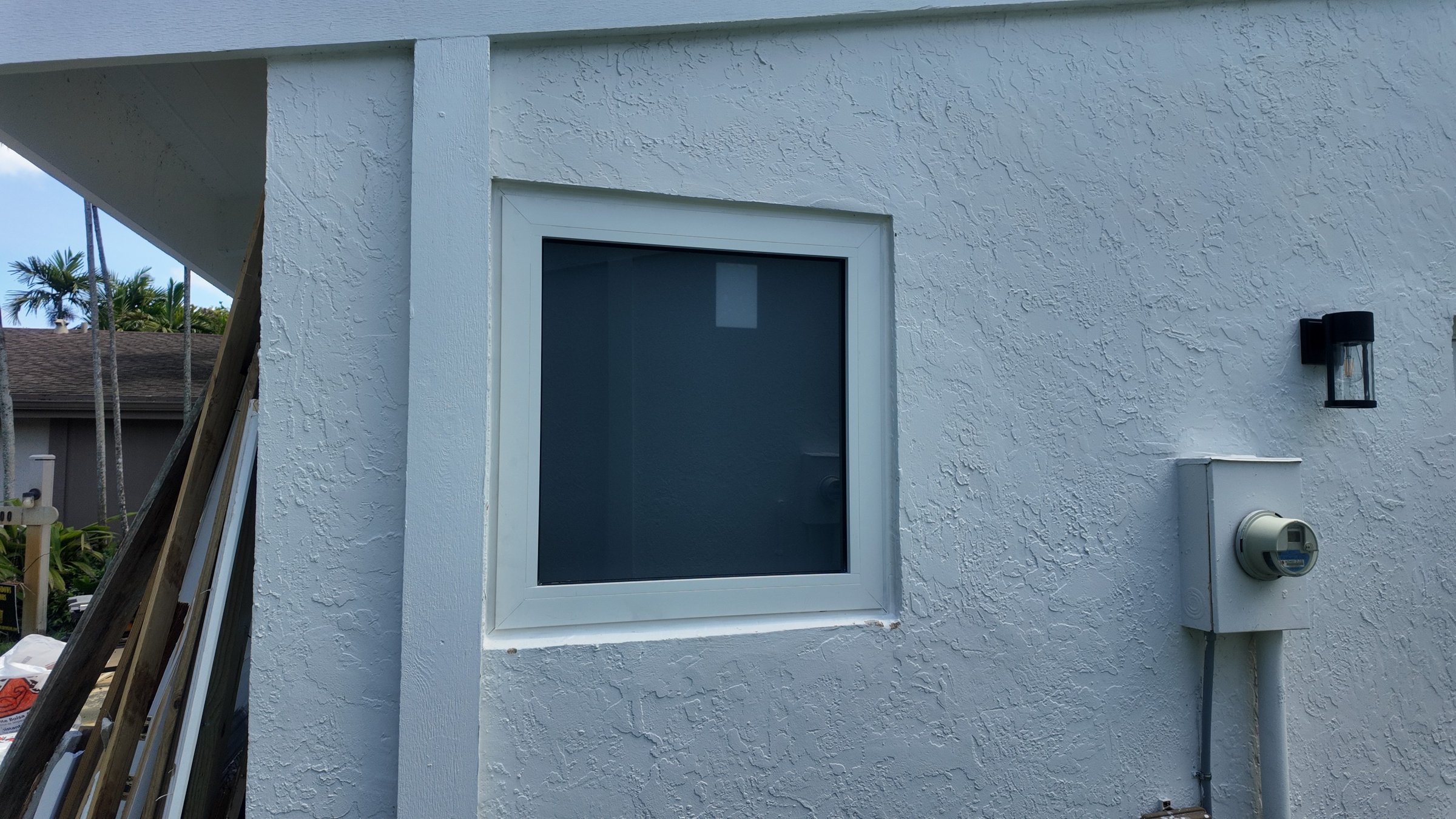 Completed impact window installation in Miami Dade by Bigfoot Windows & Roofing — after