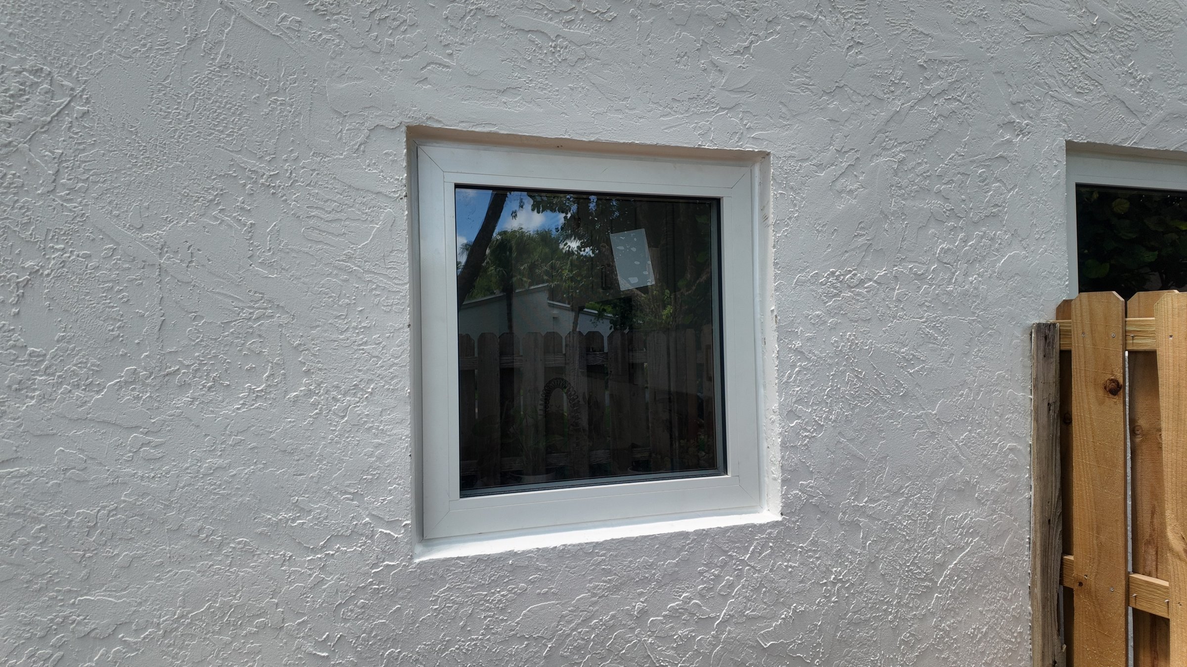 Completed impact window installation in Miami Dade by Bigfoot Windows & Roofing