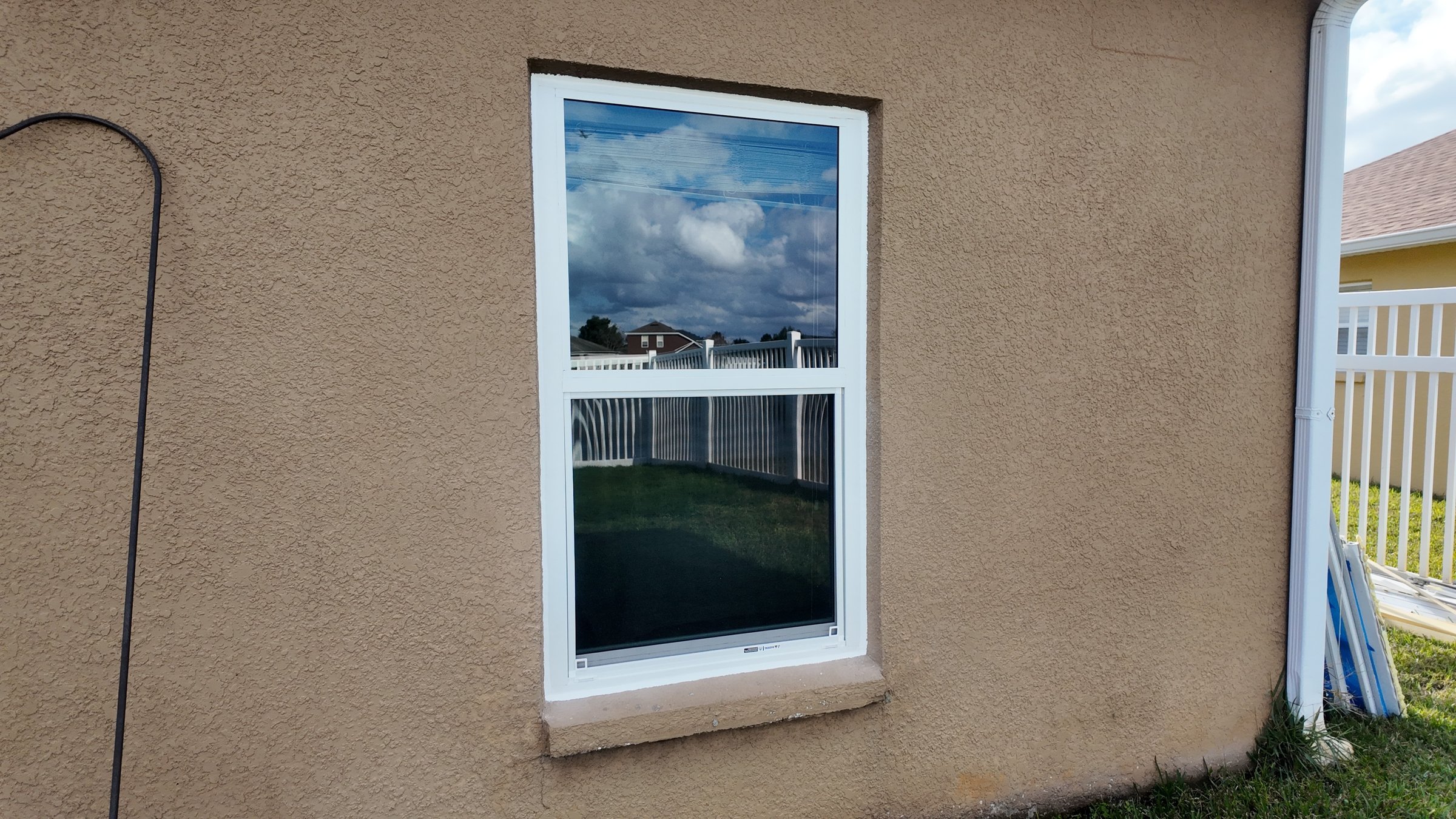 Completed impact window installation in Orlando by Bigfoot Windows & Roofing — after