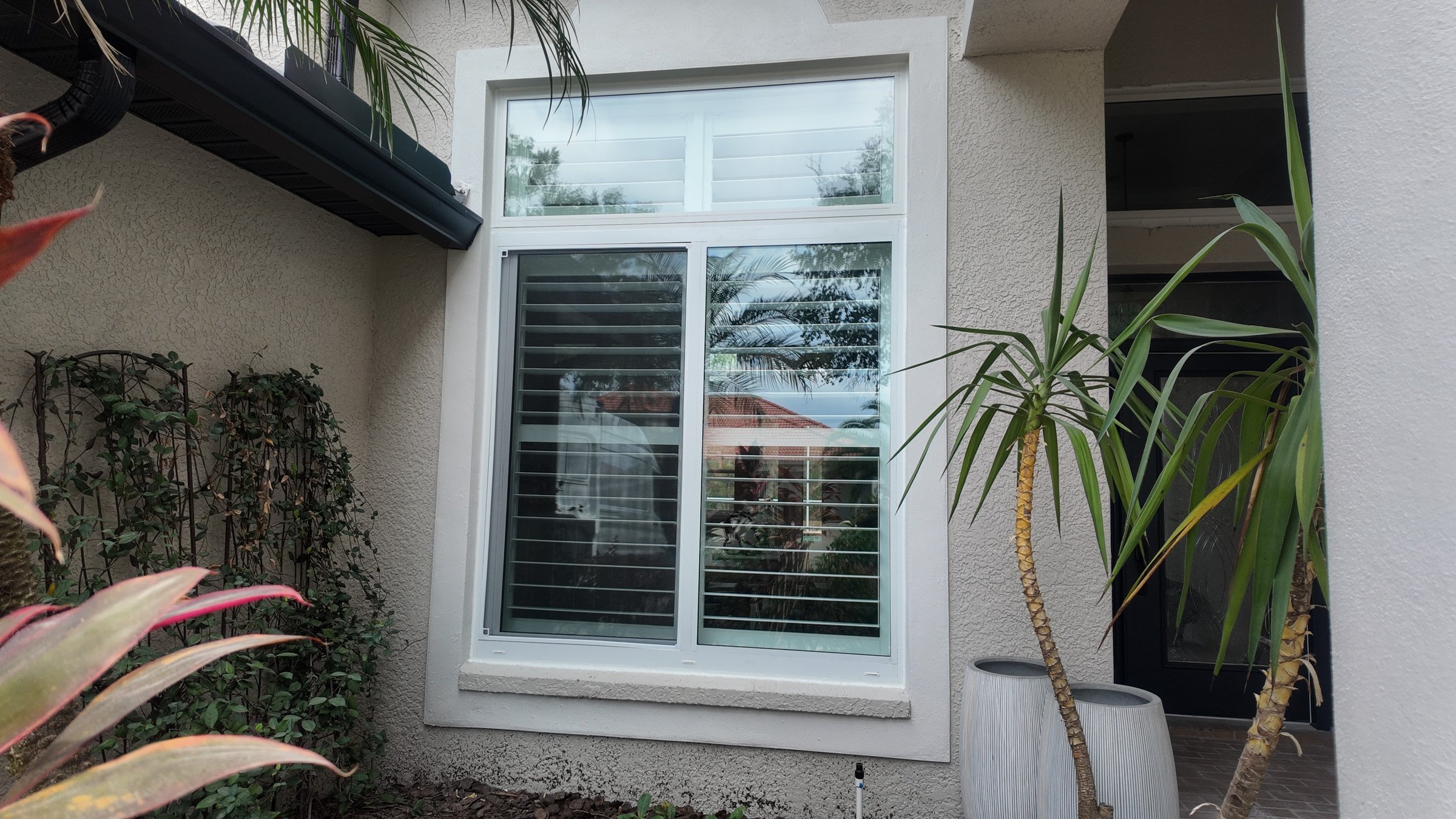 Completed impact window installation in Tampa by Bigfoot Windows & Roofing