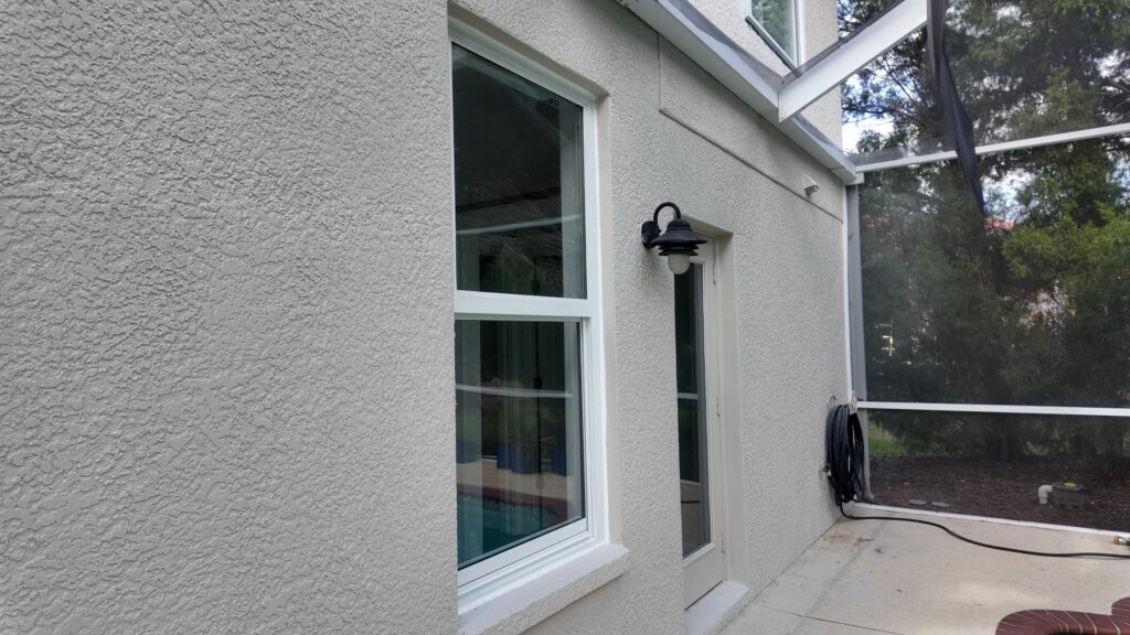 Completed impact window installation in Tampa by Bigfoot Windows & Roofing