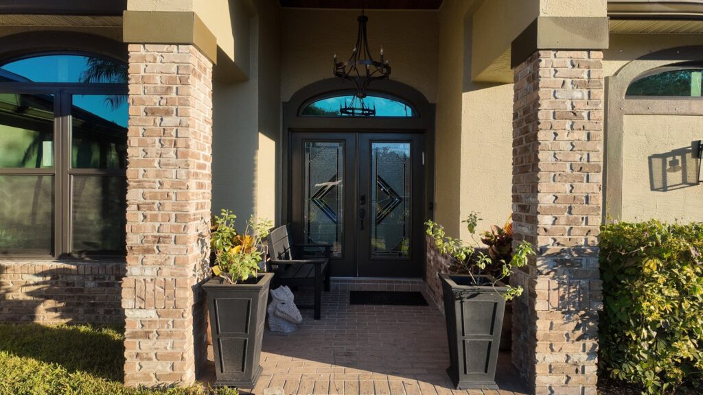 Completed impact window project in Tampa by Bigfoot Windows & Roofing